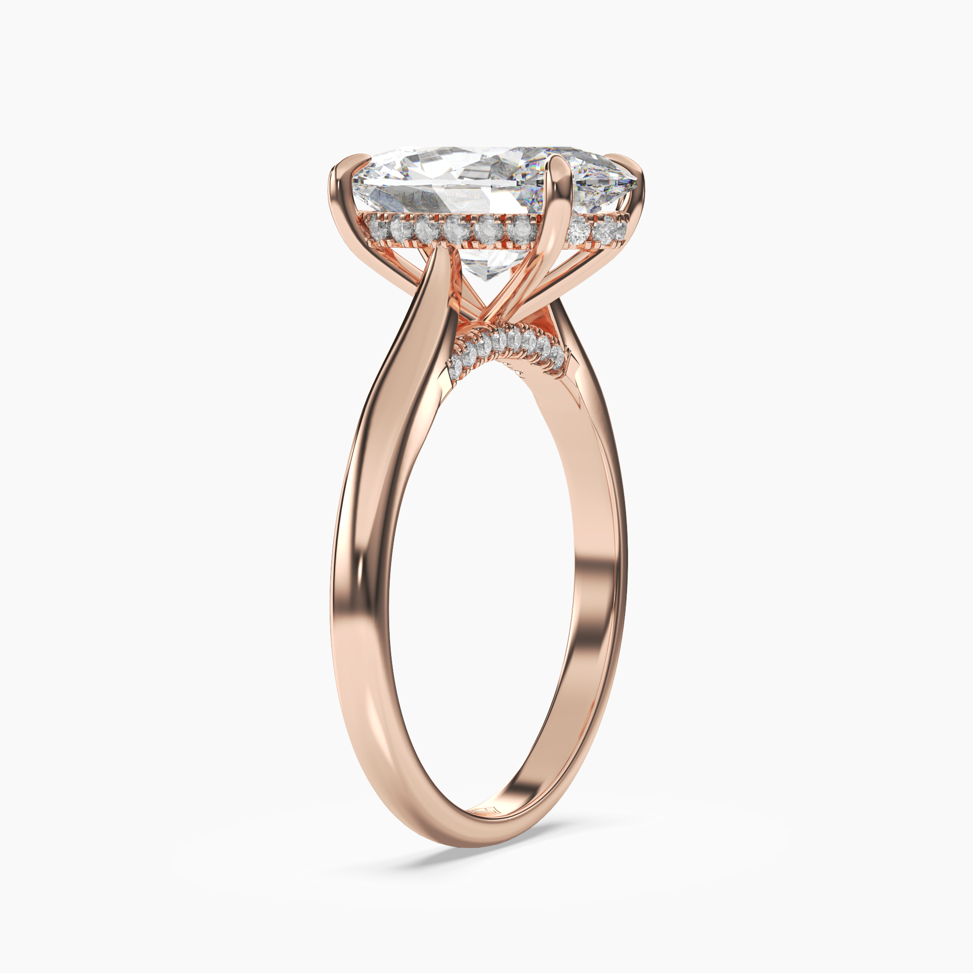 OBSER020 - Hestia Oval engagement ring setting view 8