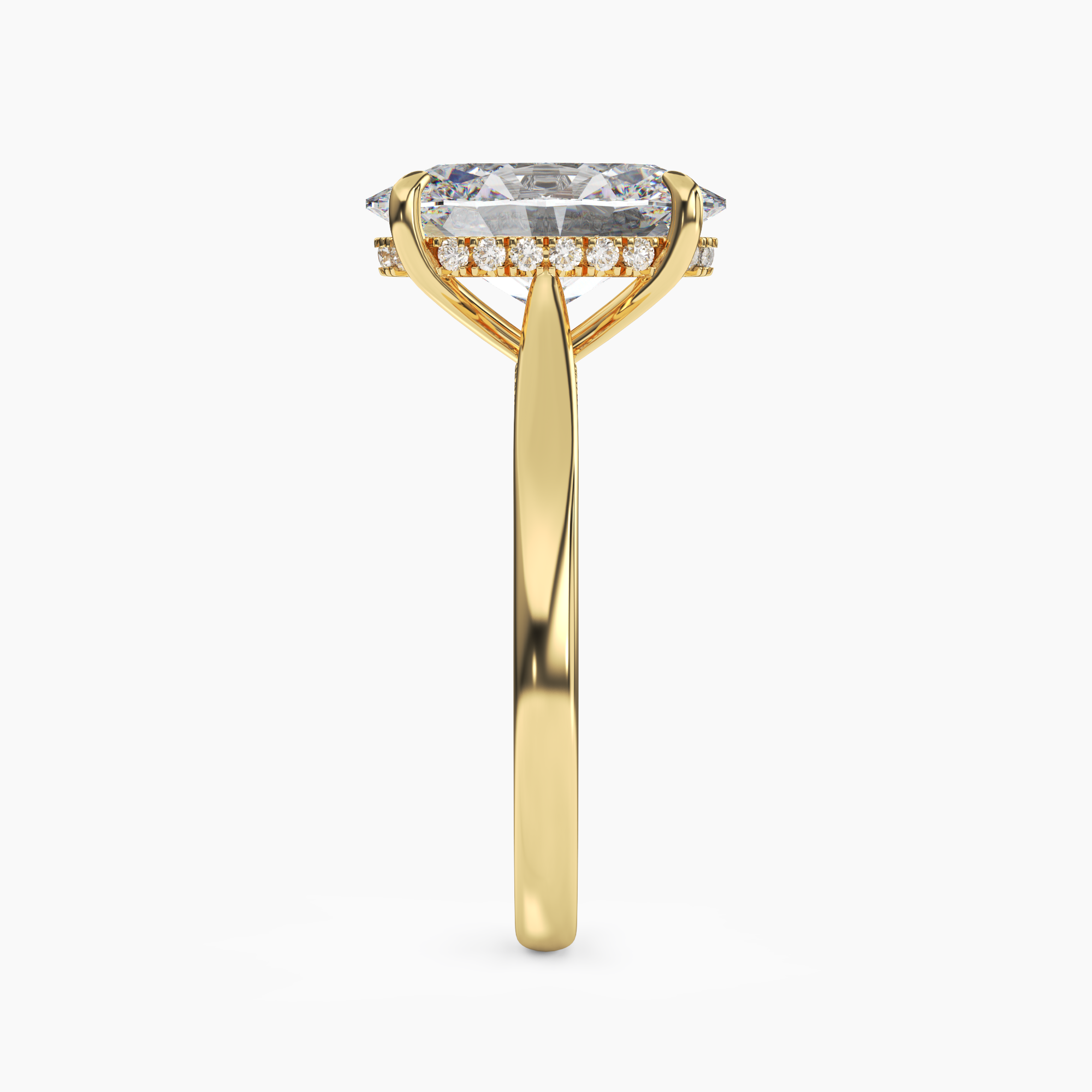 OBSER020 - Hestia Oval engagement ring setting view 6