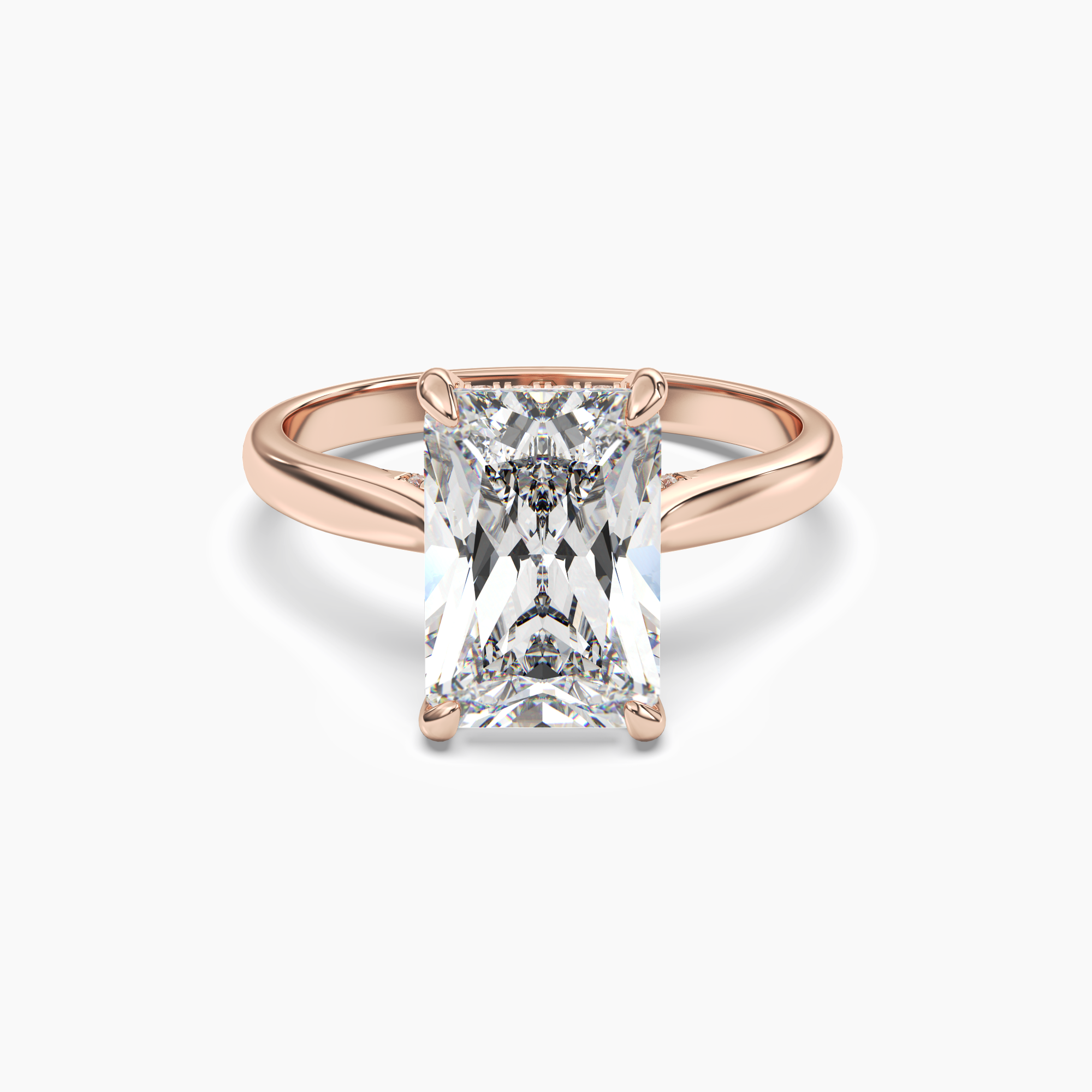 OBSER024 - Hestia Radiant engagement ring setting view 7