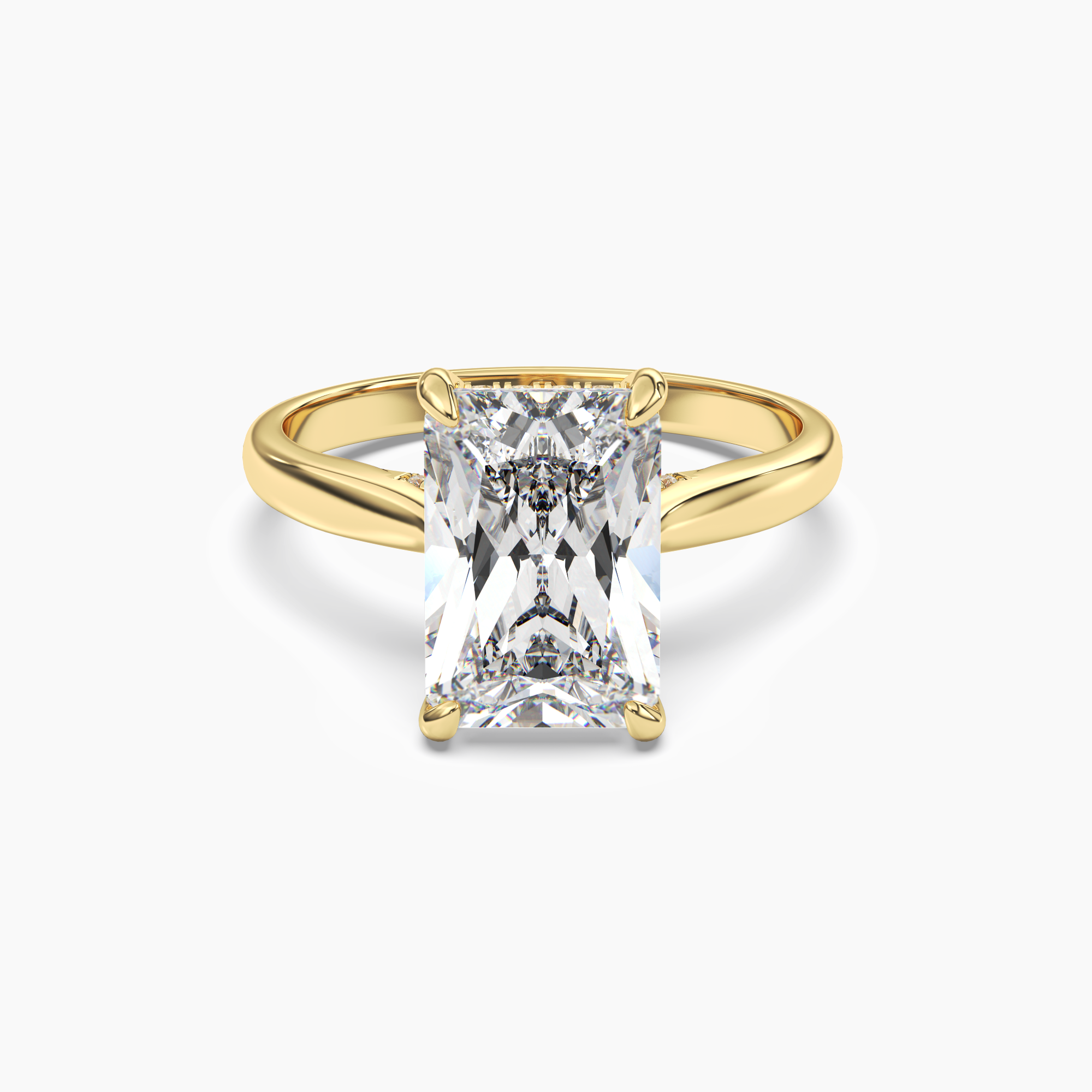 OBSER024 - Hestia Radiant engagement ring setting view 4