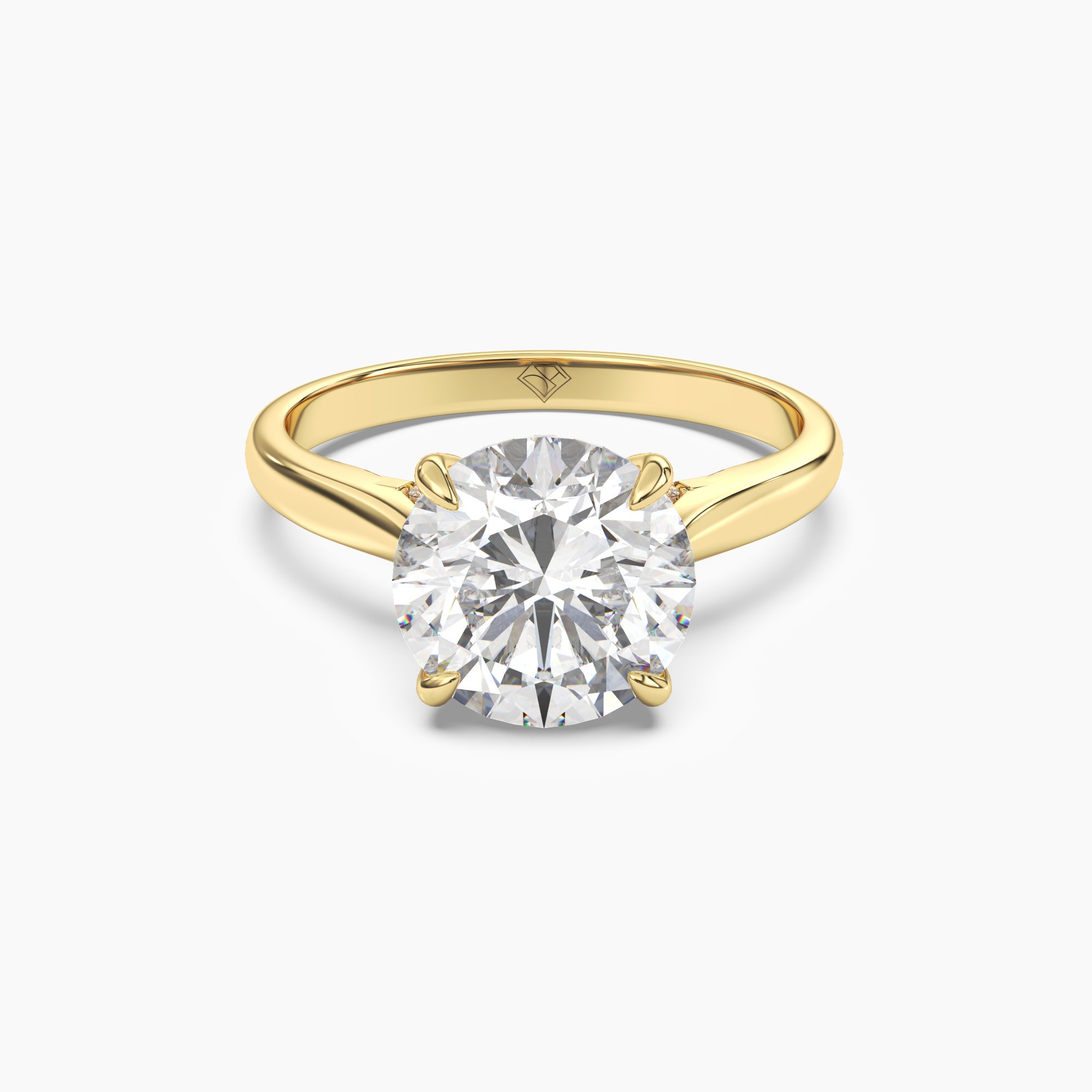 OBSER122 - Hestia Round engagement ring setting view 4