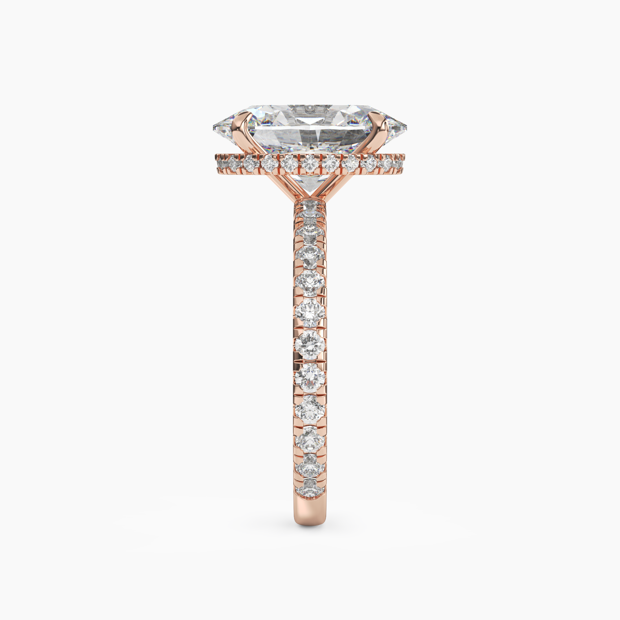 OBSER006 - Fresco Oval engagement ring setting view 9