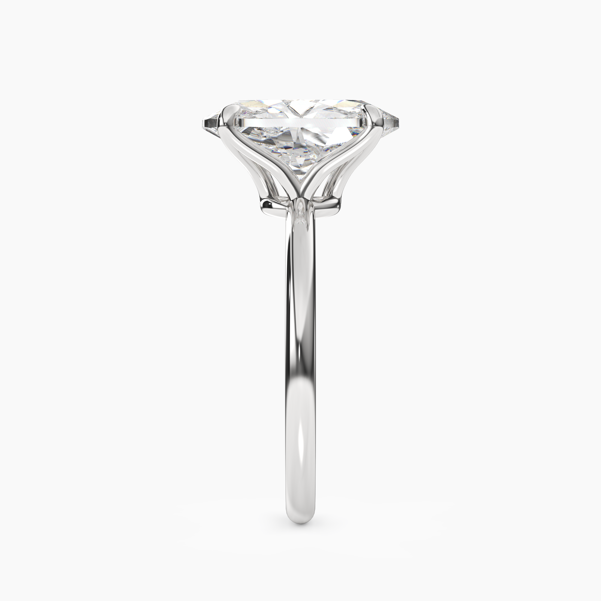 OBSER044 - Brielle Oval engagement ring setting view 3