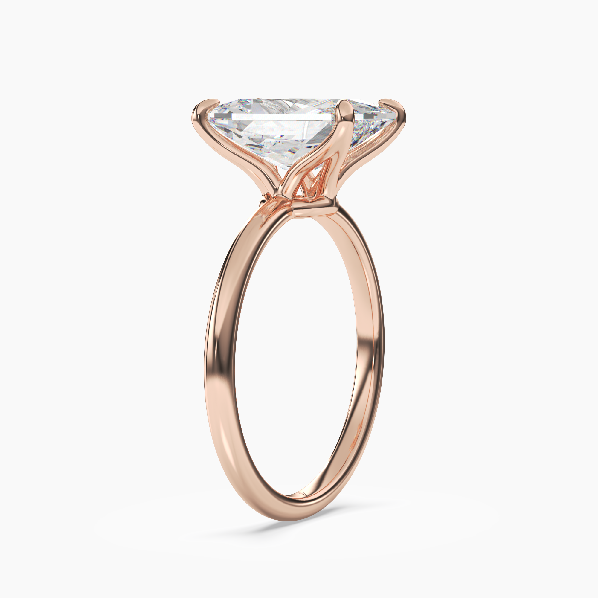 OBSER043 - Brielle Radiant engagement ring setting view 8