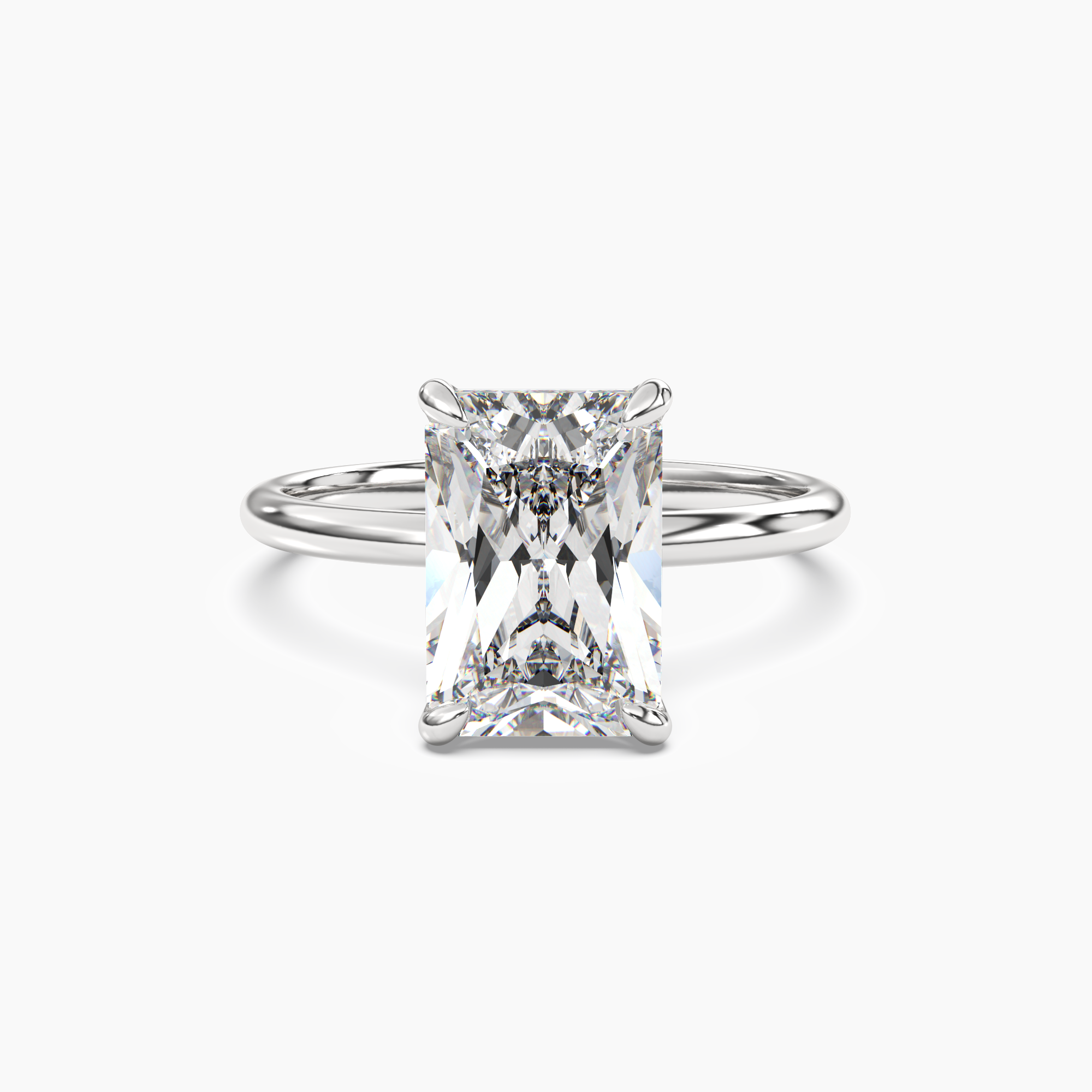 OBSER043 - Brielle Radiant engagement ring setting view 1
