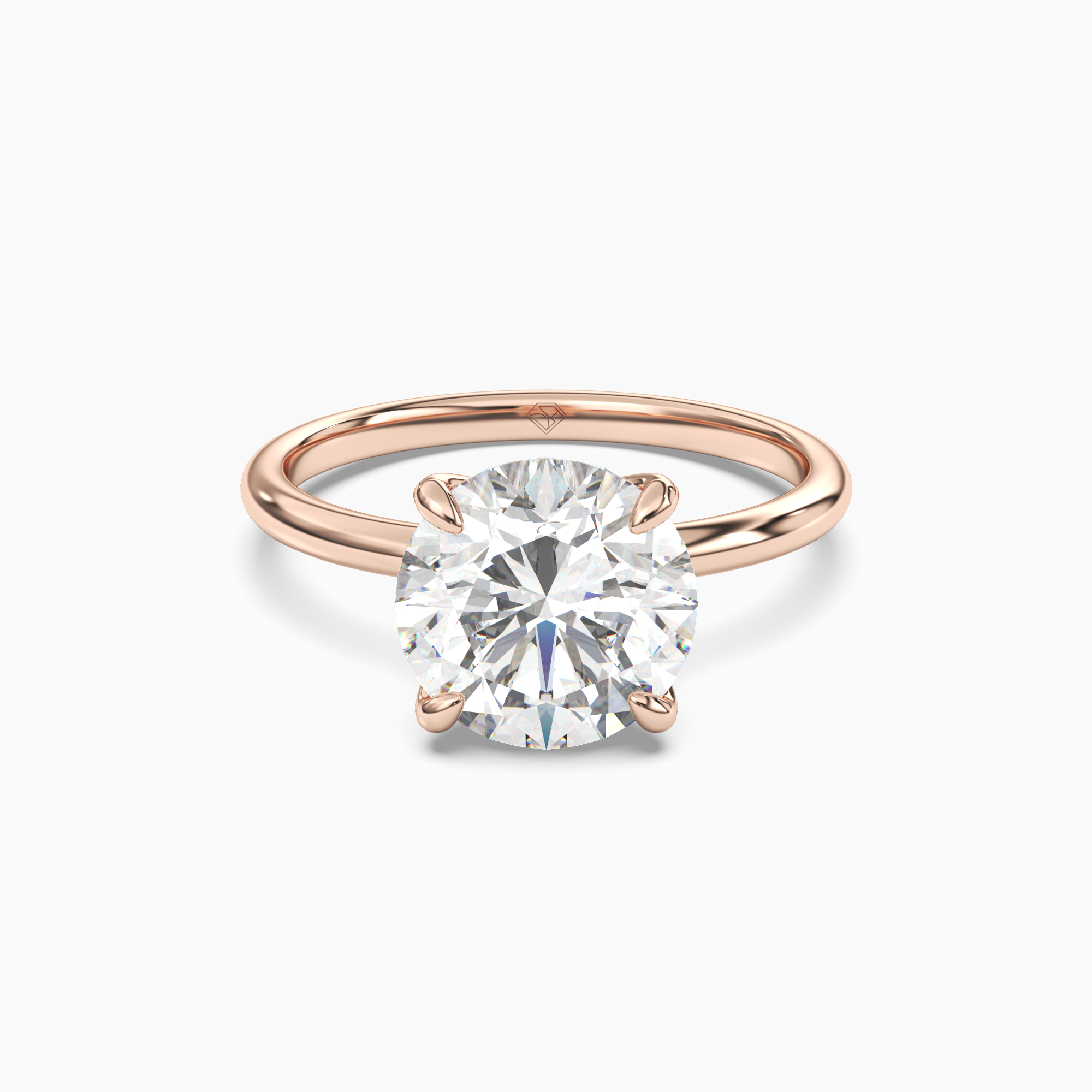 OBSER042 - Brielle Round engagement ring setting view 7