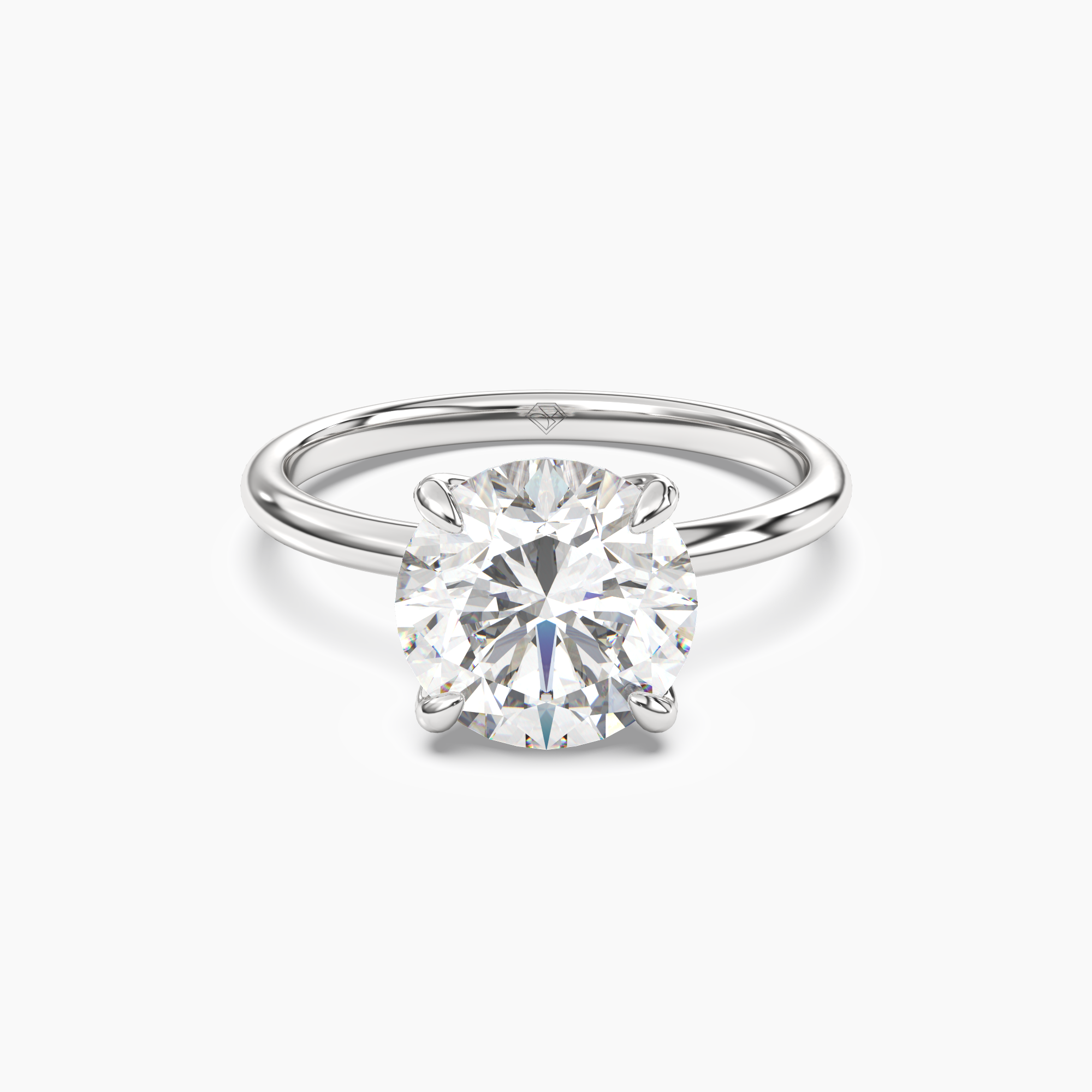 OBSER042 - Brielle Round engagement ring setting view 1