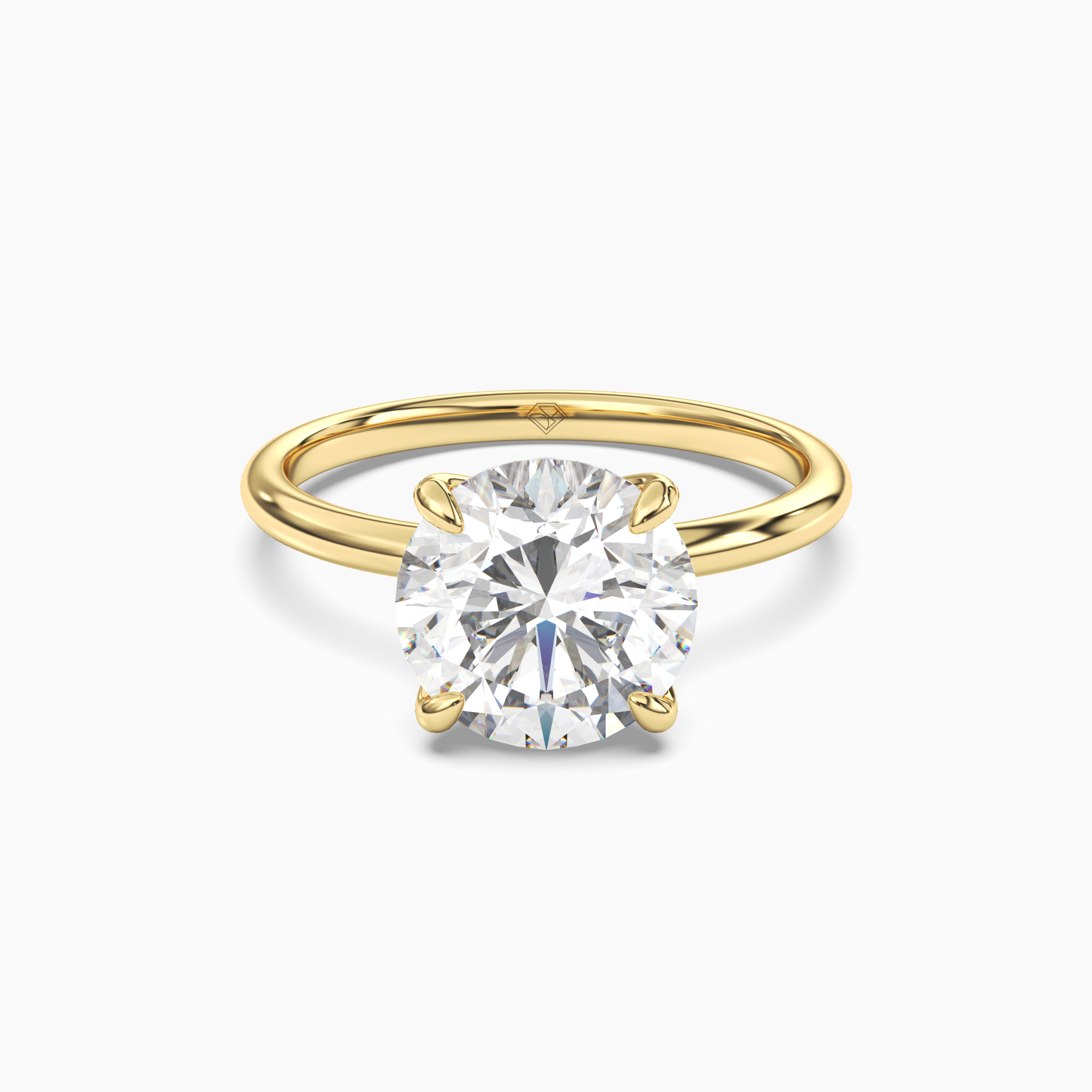 OBSER042 - Brielle Round engagement ring setting view 4