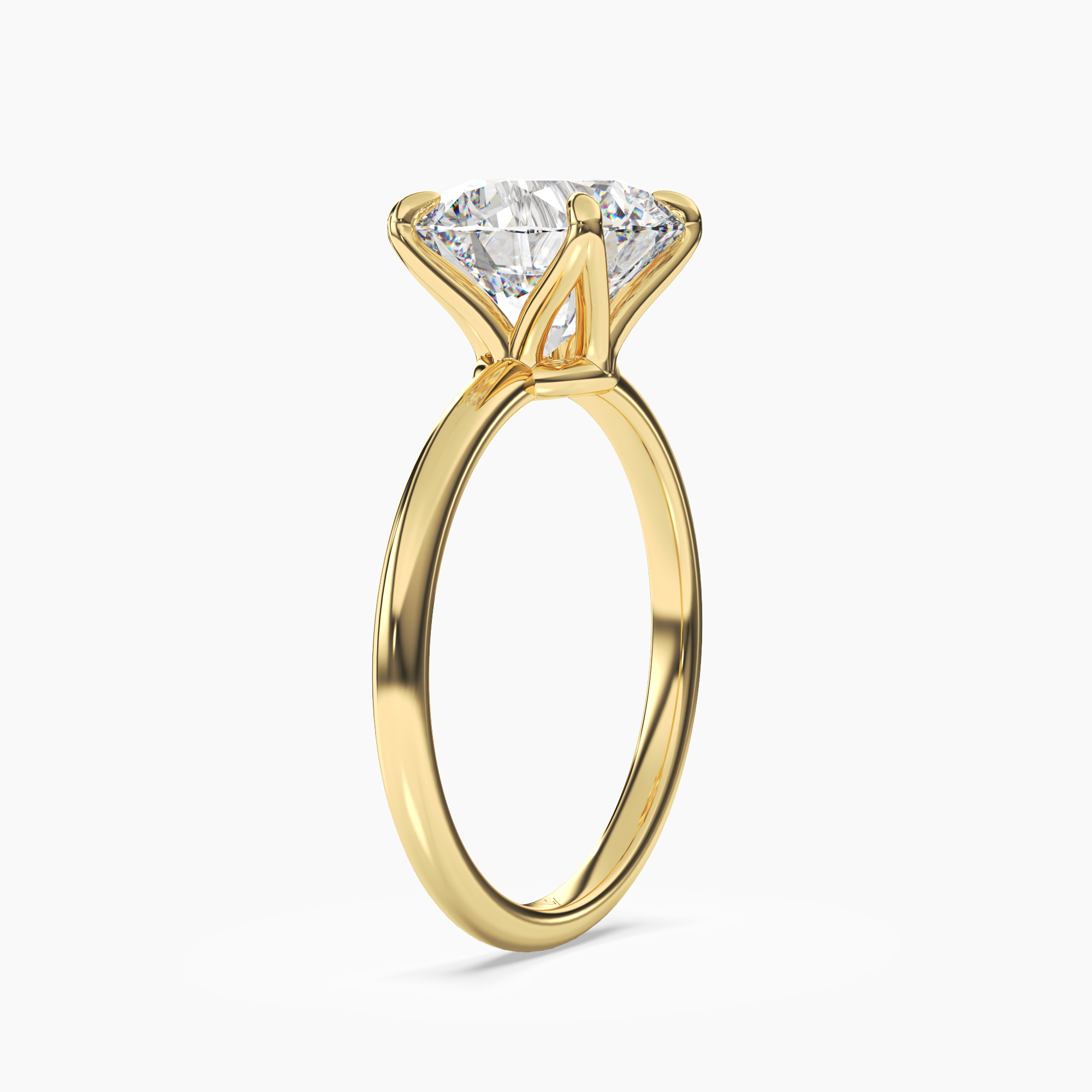 OBSER042 - Brielle Round engagement ring setting view 5