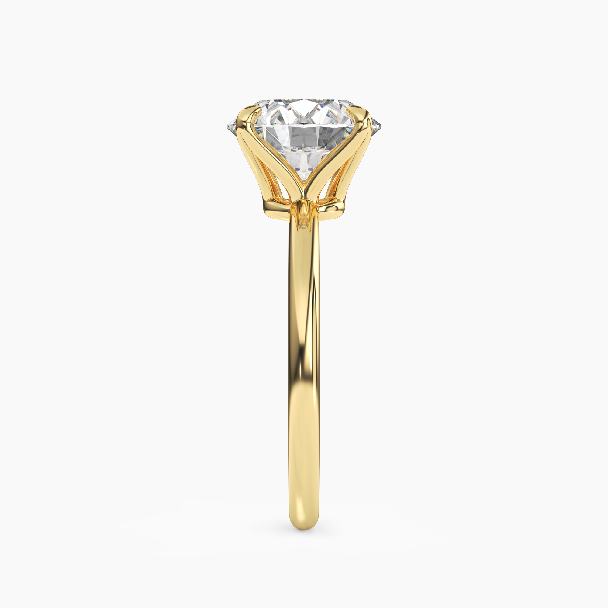 OBSER042 - Brielle Round engagement ring setting view 6