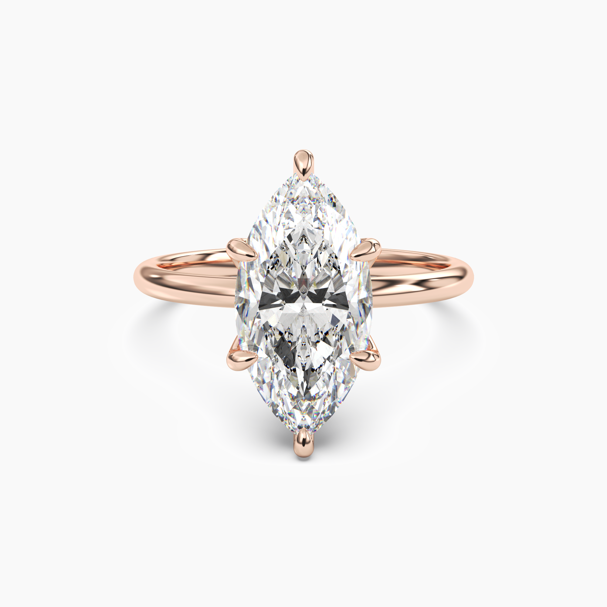 OBSER008 - Eden Marquise engagement ring setting view 7
