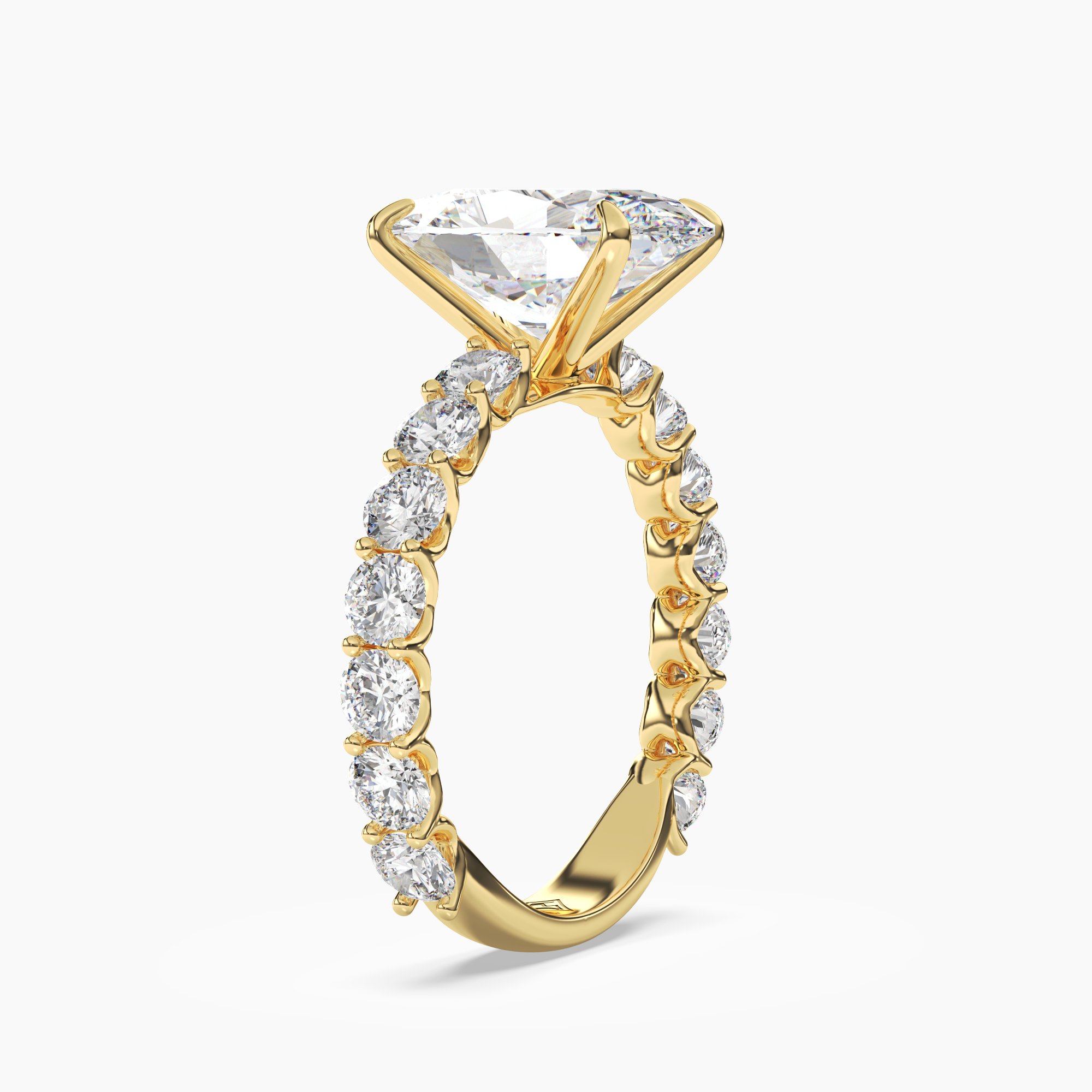 OBSER121 - Blossom Oval engagement ring setting view 5