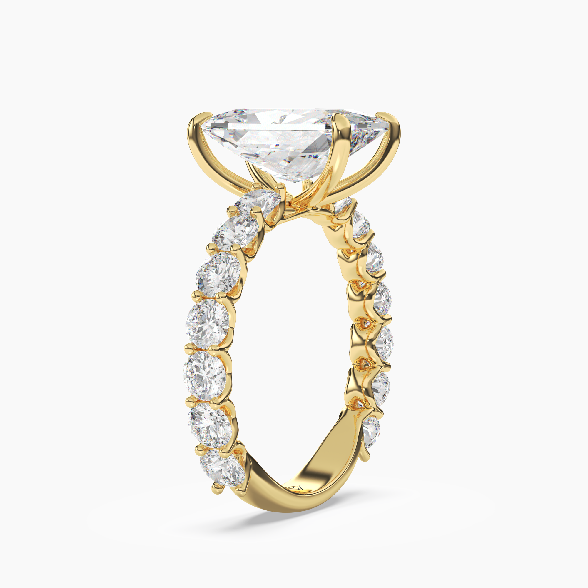 OBSER051 - Blossom Radiant engagement ring setting view 5
