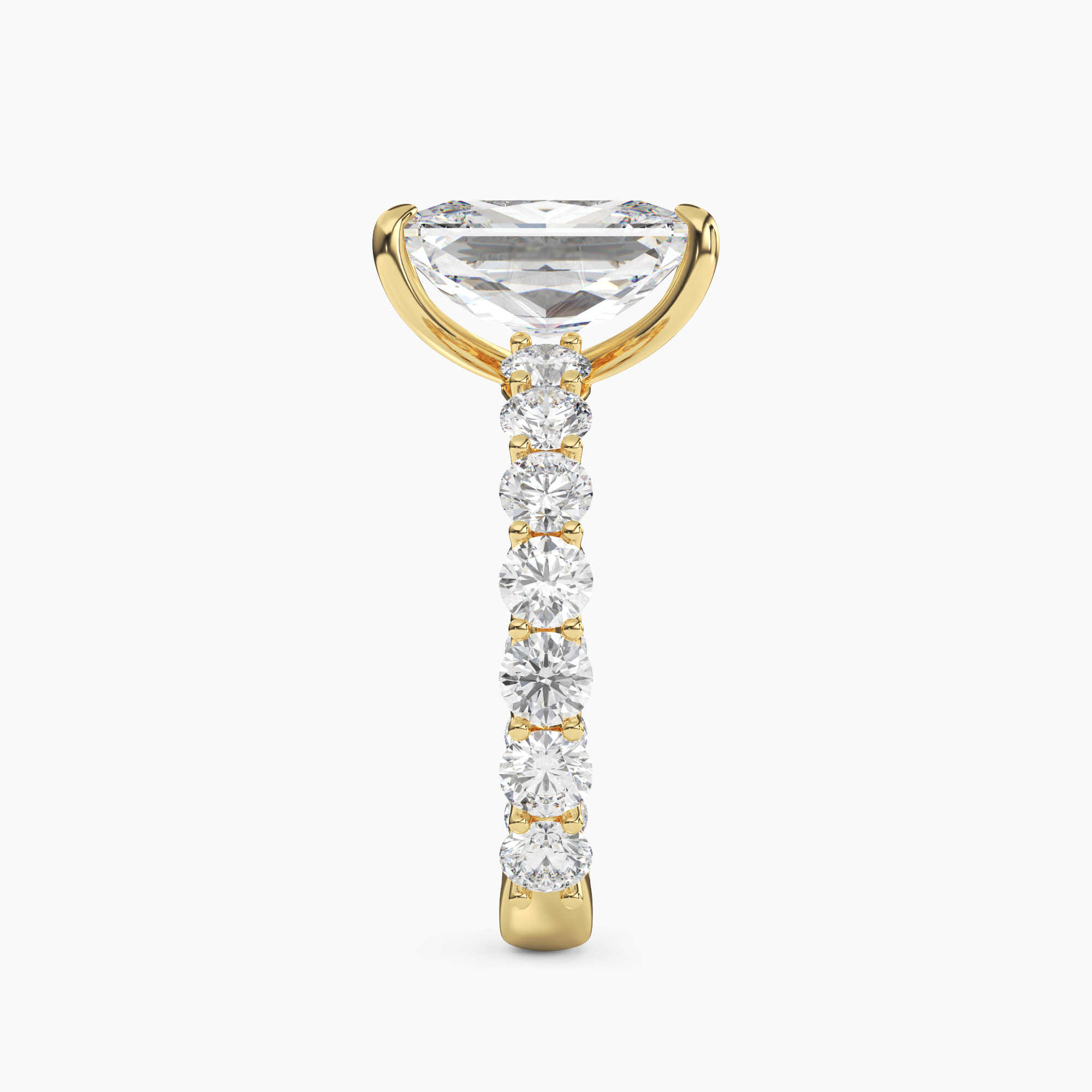 OBSER051 - Blossom Radiant engagement ring setting view 6