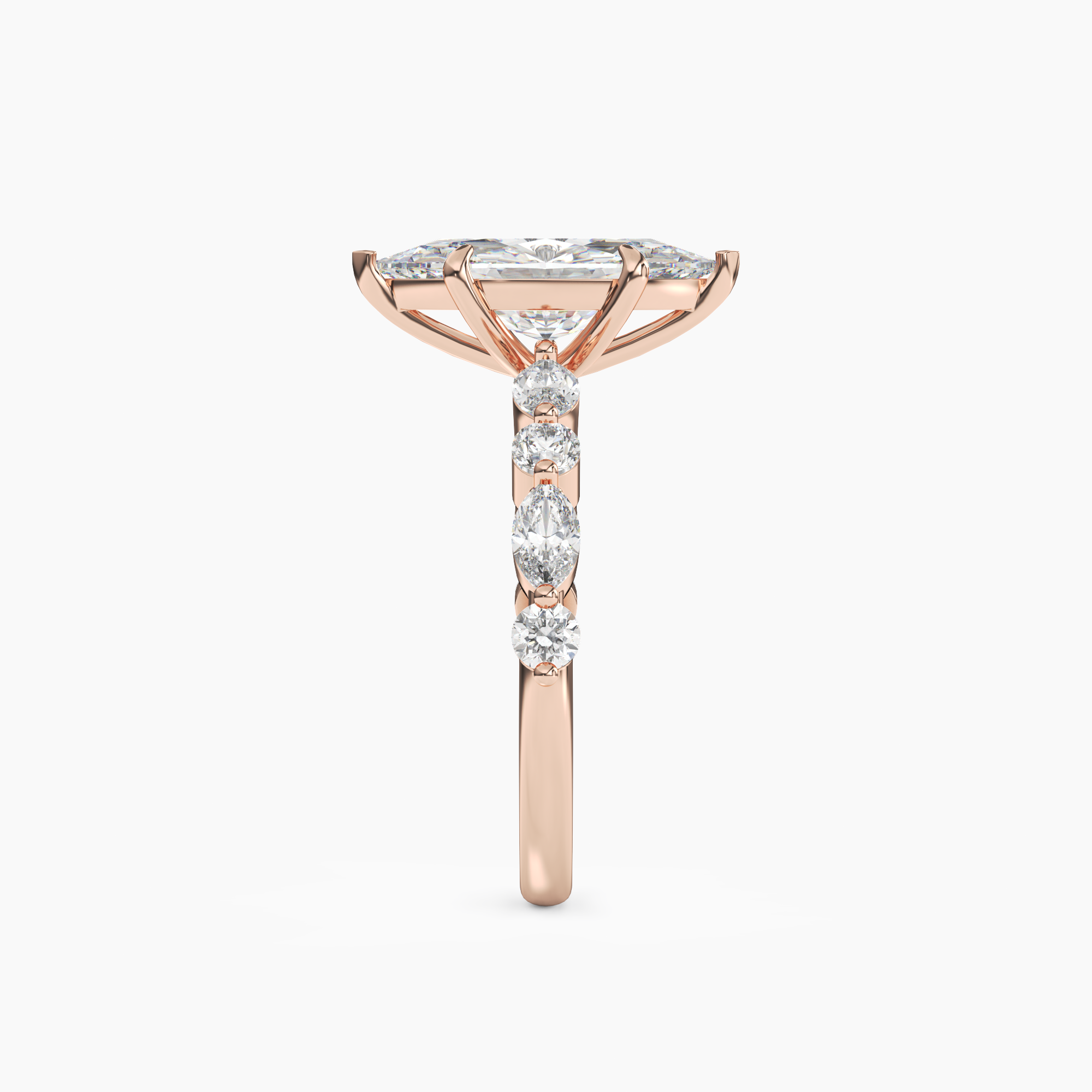 OBSER005 - Aster Marquise engagement ring setting view 9