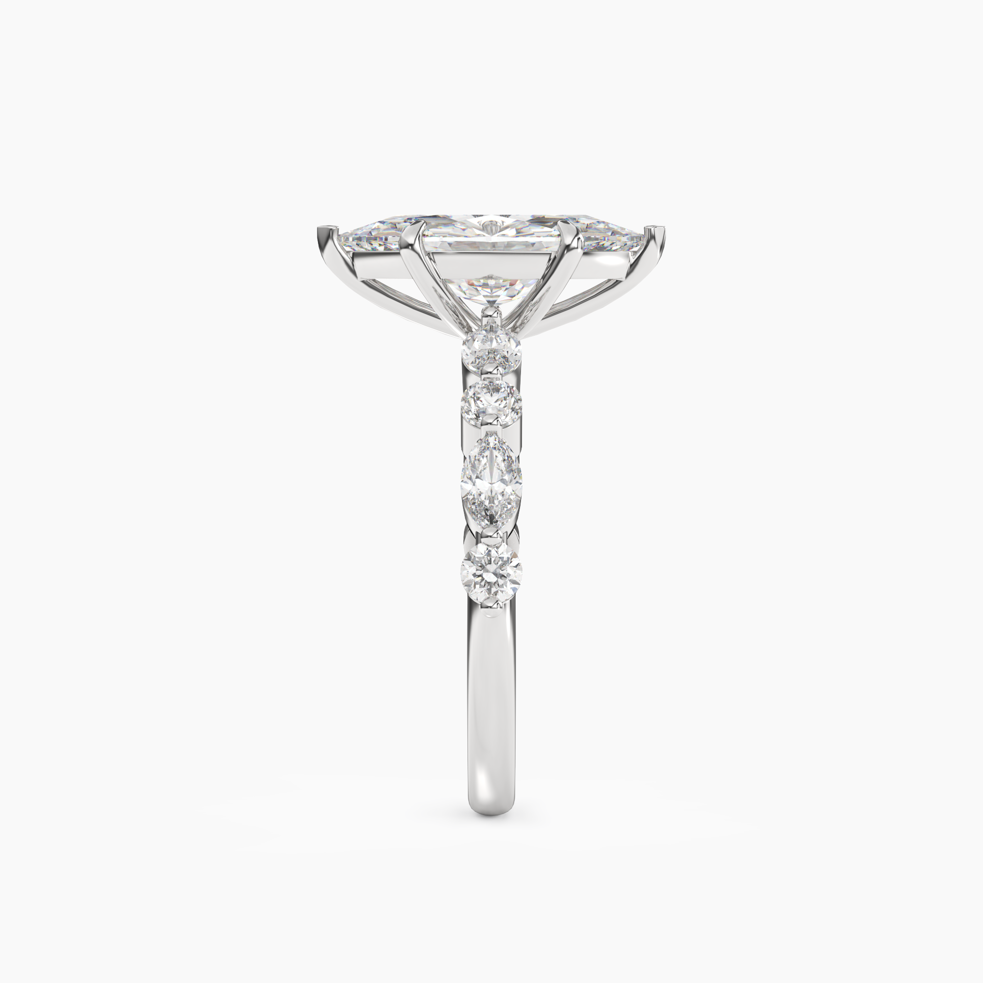 OBSER005 - Aster Marquise engagement ring setting view 3