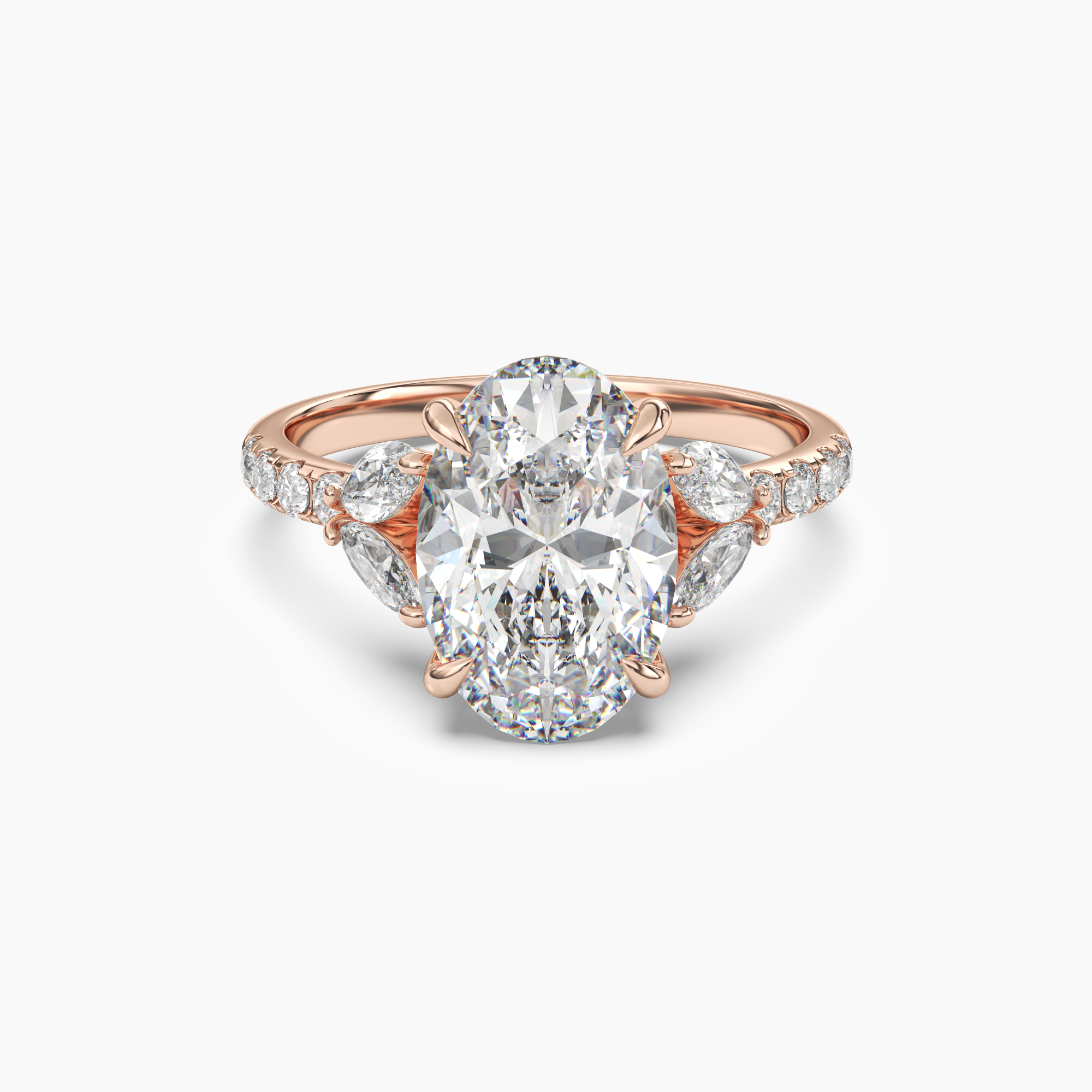 OBSER120 - Mirage Oval engagement ring setting view 7