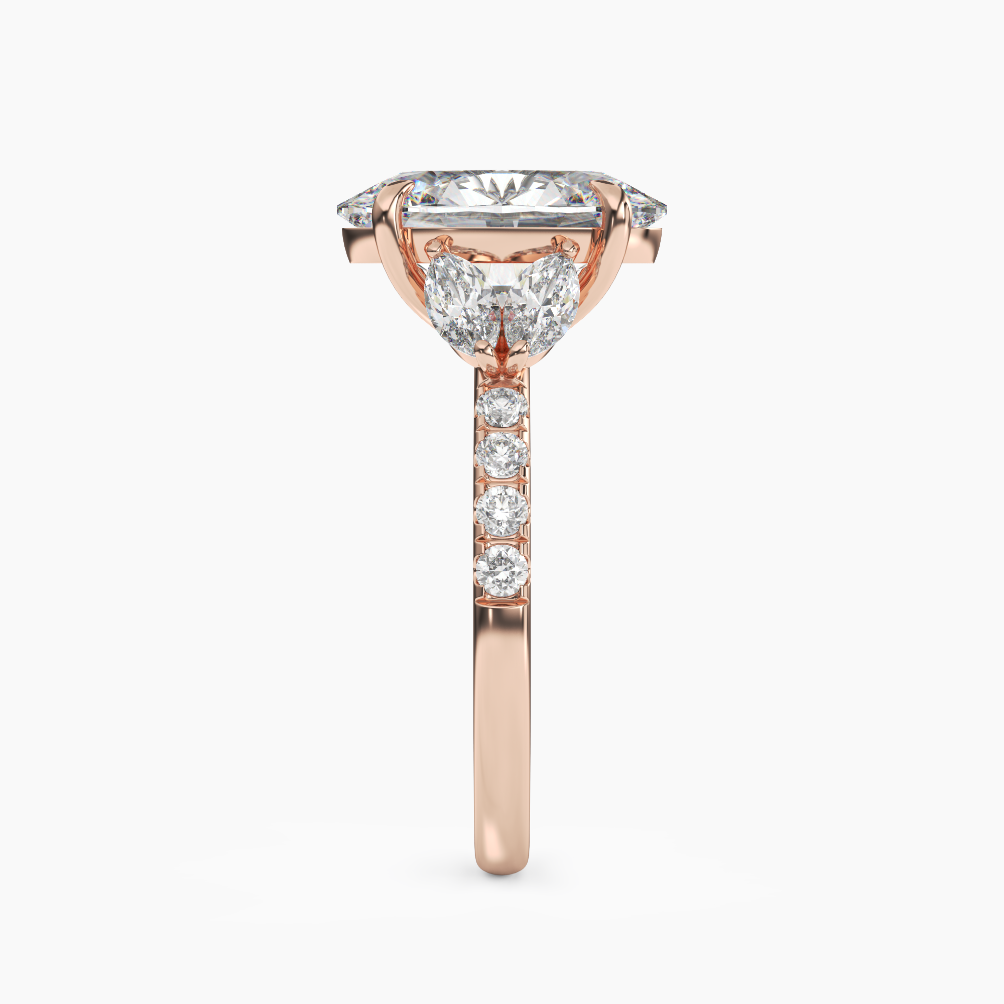 OBSER120 - Mirage Oval engagement ring setting view 9