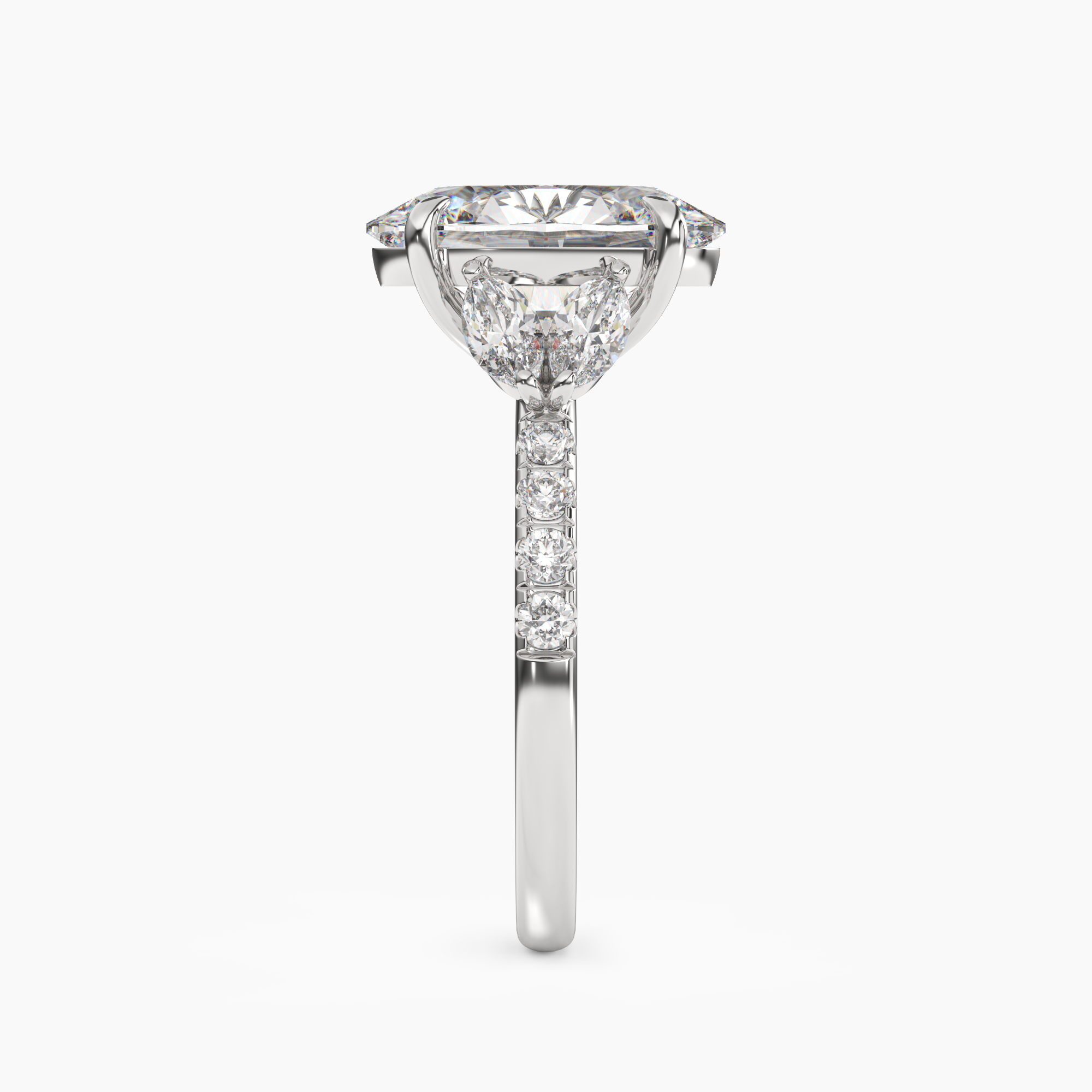 OBSER120 - Mirage Oval engagement ring setting view 3