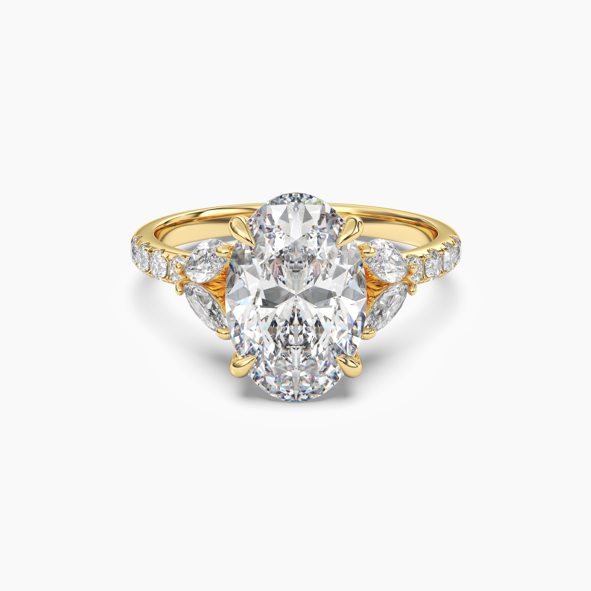 OBSER120 - Mirage Oval engagement ring setting view 4