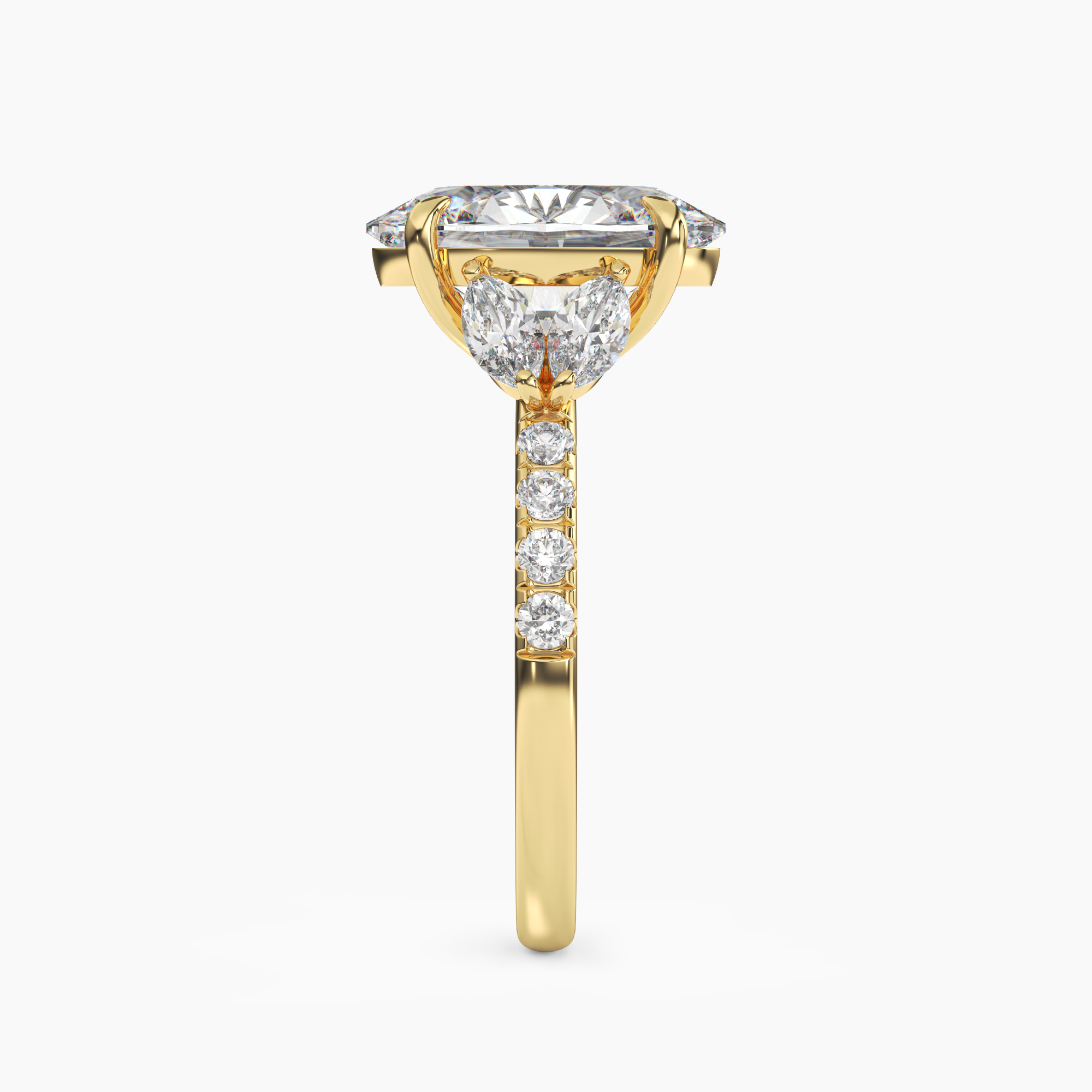 OBSER120 - Mirage Oval engagement ring setting view 6