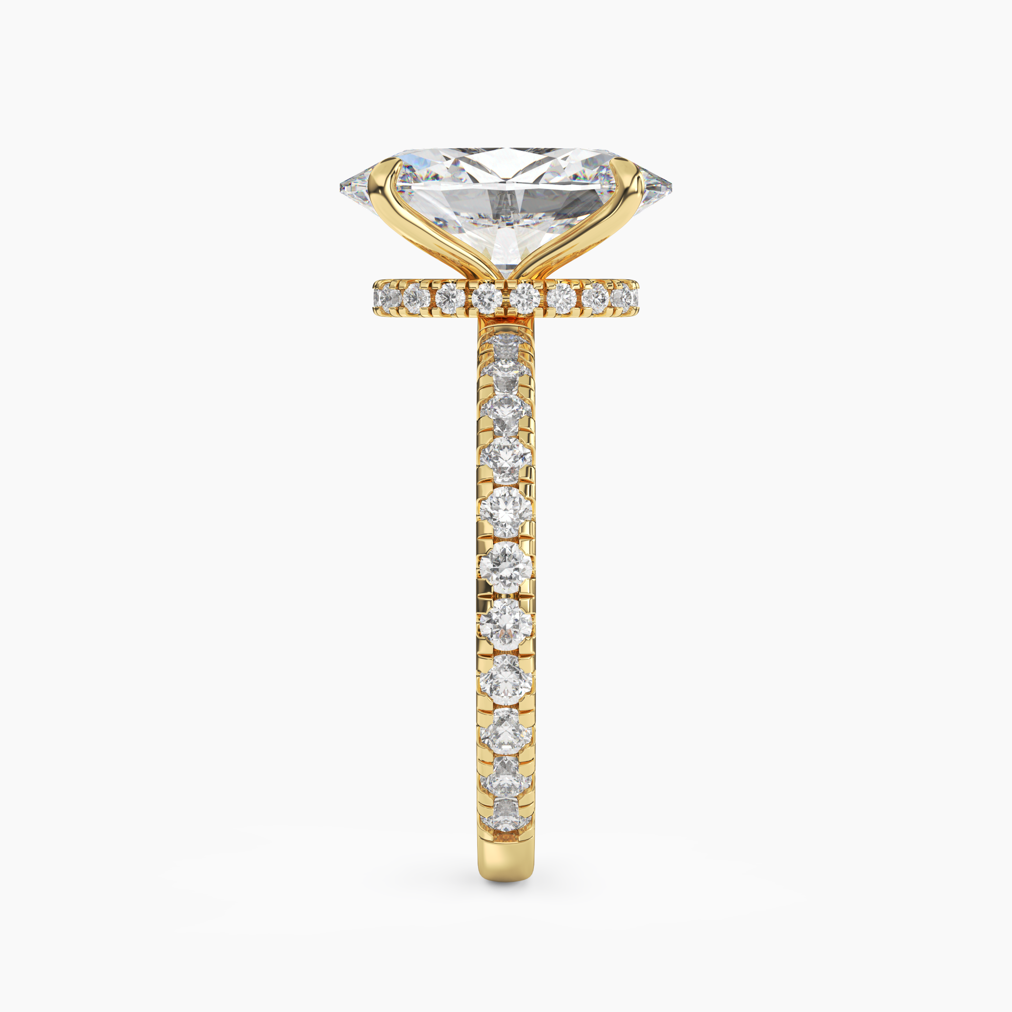 OBSER031 - Adalia Oval engagement ring setting view 6