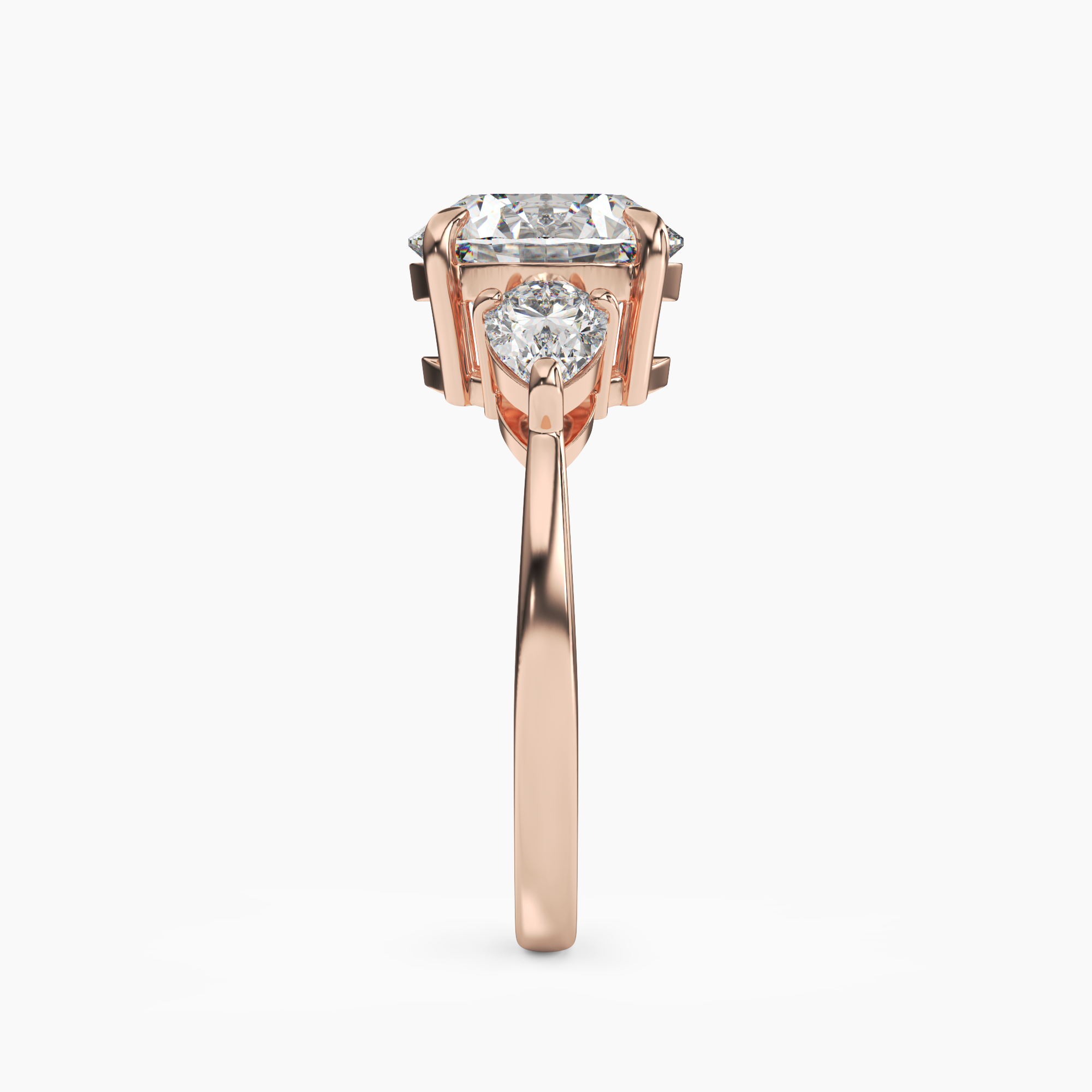 OBSER222 - Caliope Round engagement ring setting view 9