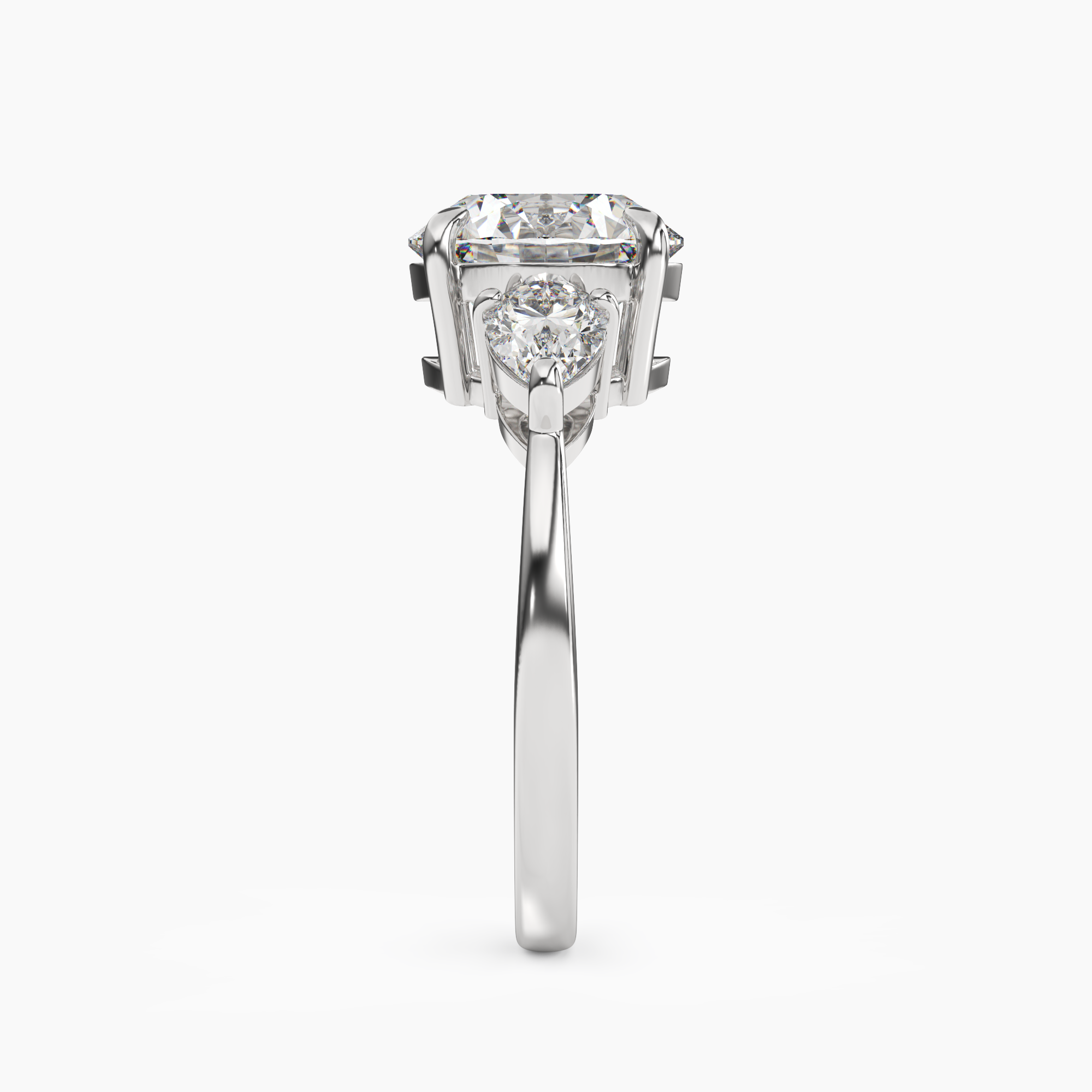 OBSER222 - Caliope Round engagement ring setting view 3