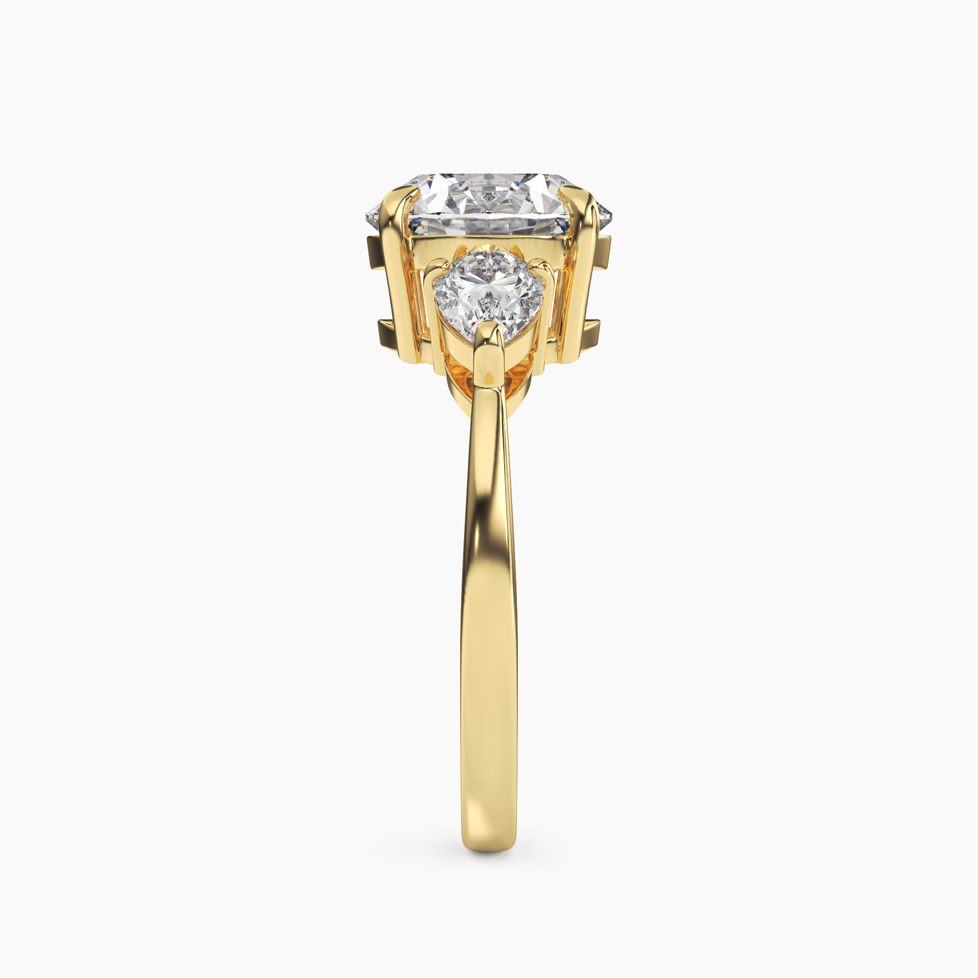 OBSER222 - Caliope Round engagement ring setting view 6