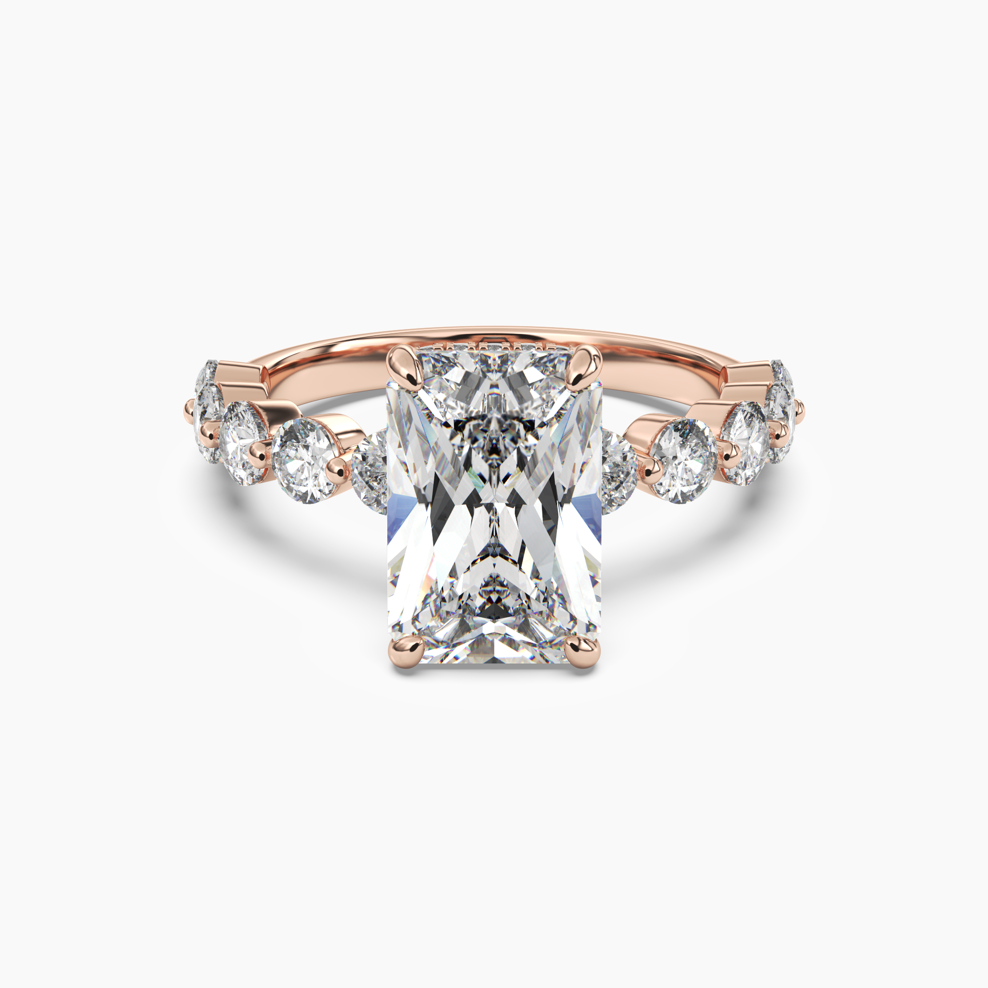 OBSER087 - Mist Radiant engagement ring setting view 7