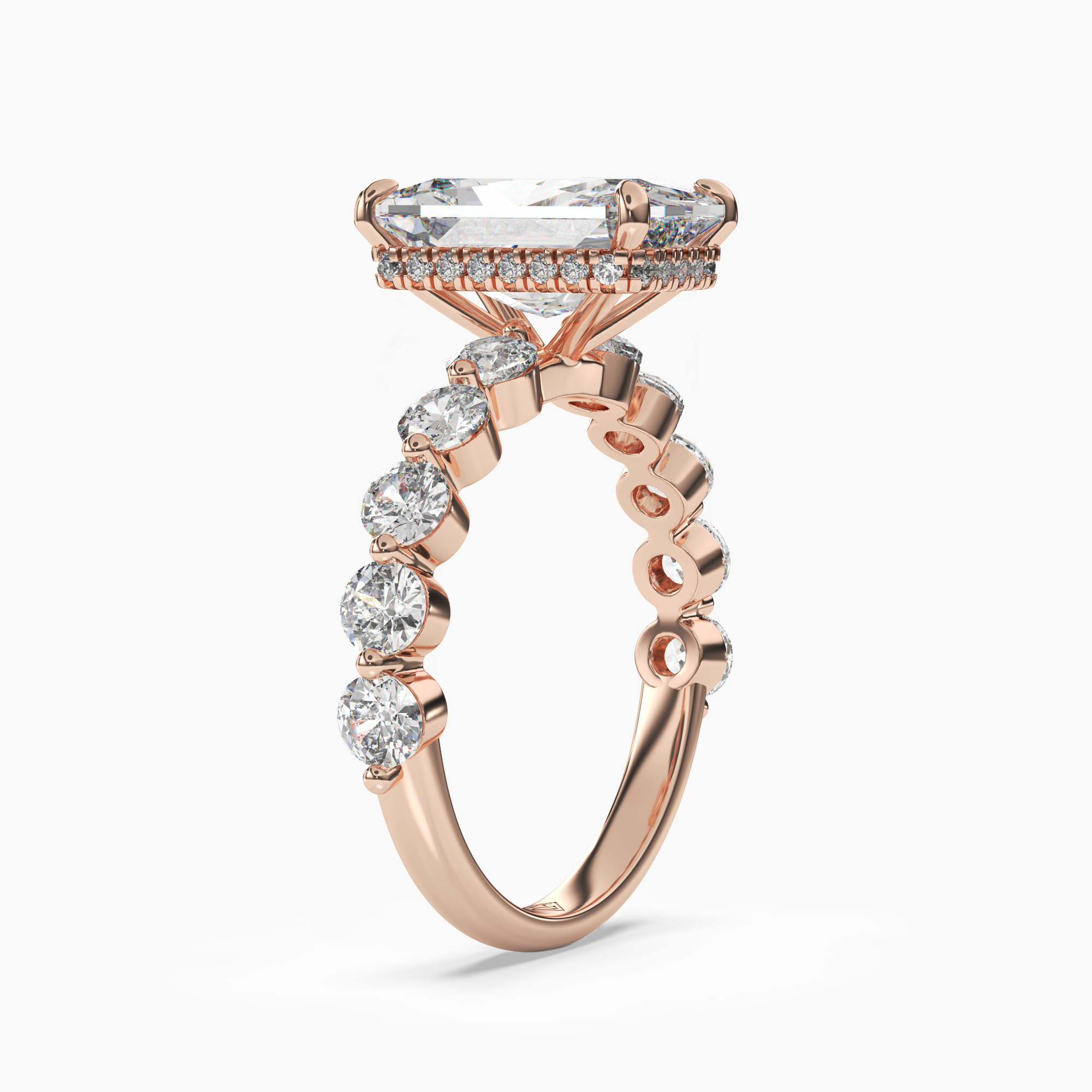 OBSER087 - Mist Radiant engagement ring setting view 8