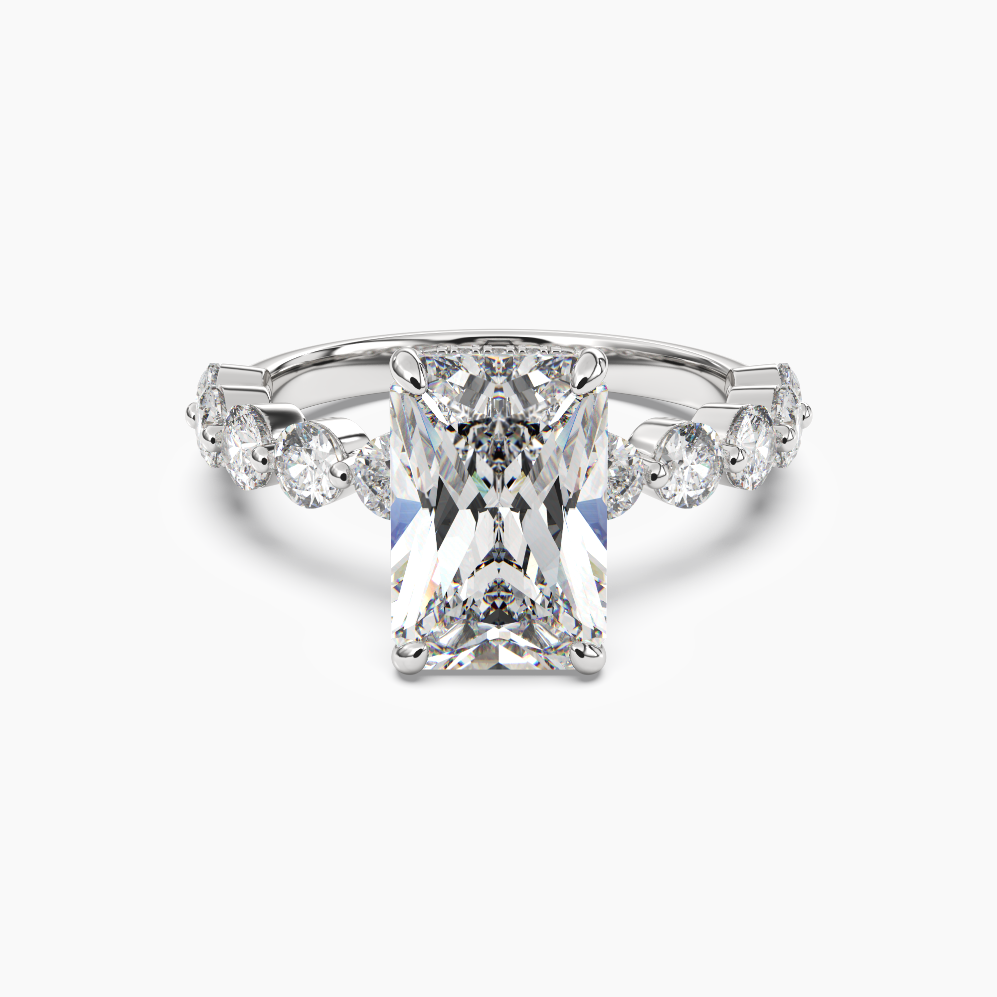 OBSER087 - Mist Radiant engagement ring setting view 1