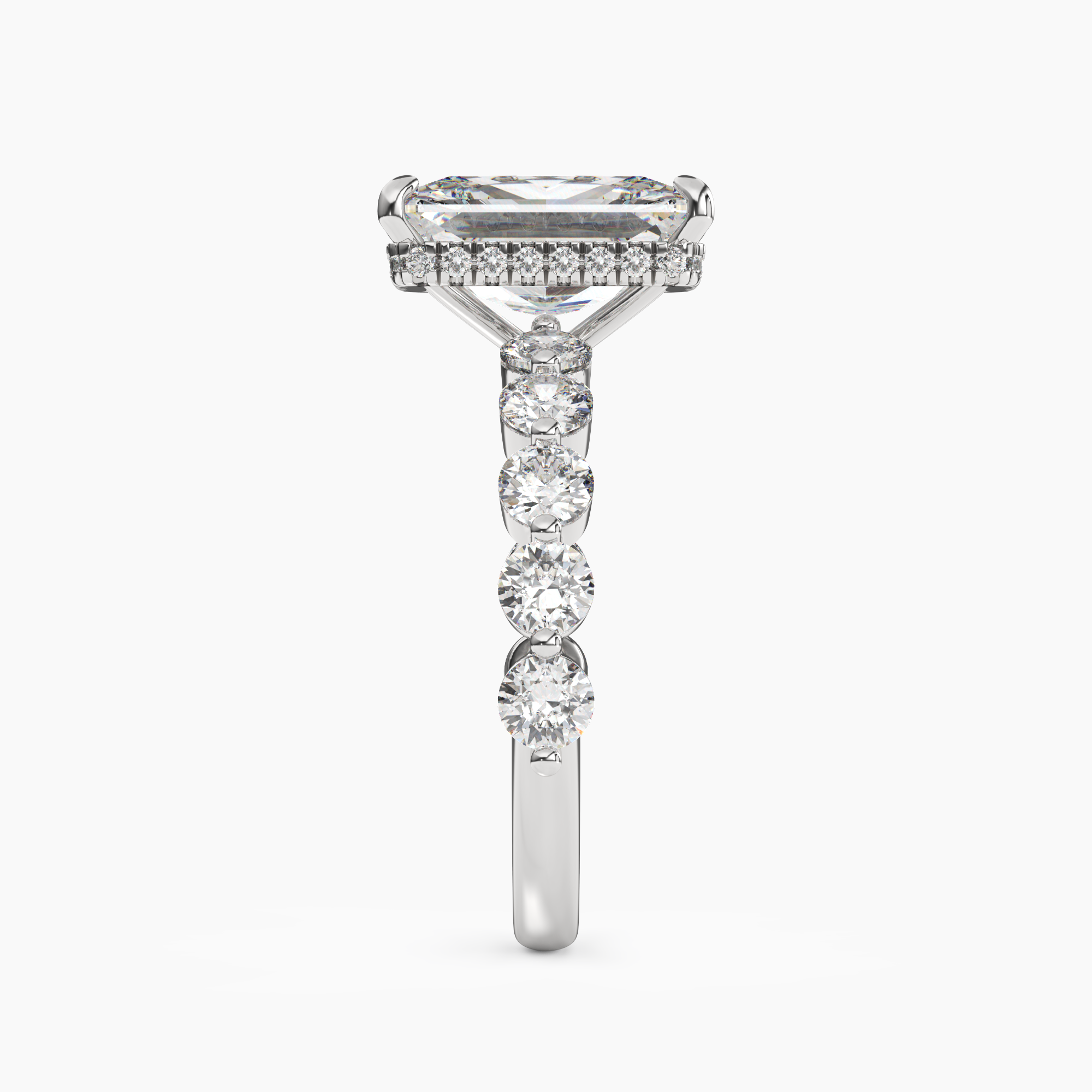 OBSER087 - Mist Radiant engagement ring setting view 3