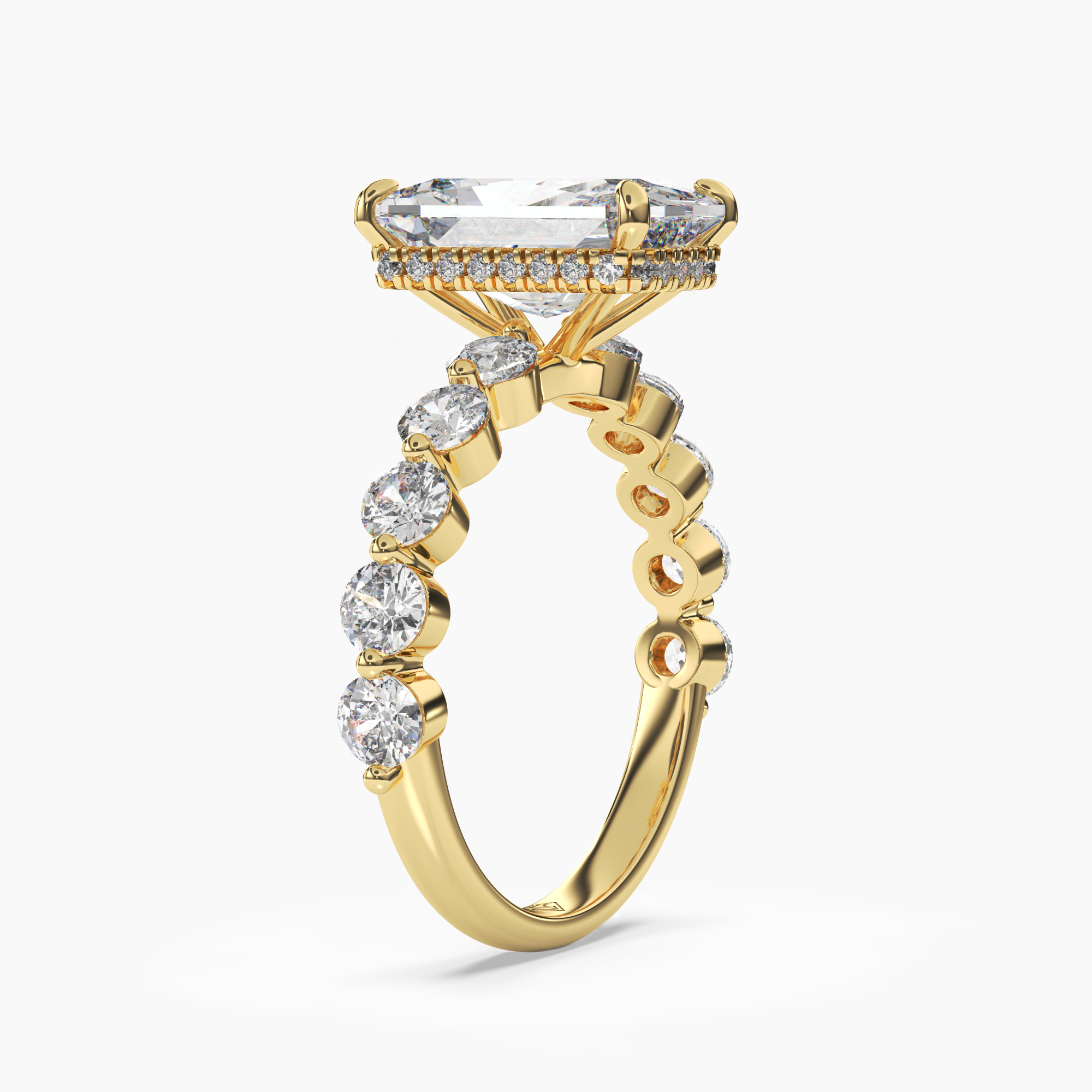 OBSER087 - Mist Radiant engagement ring setting view 5