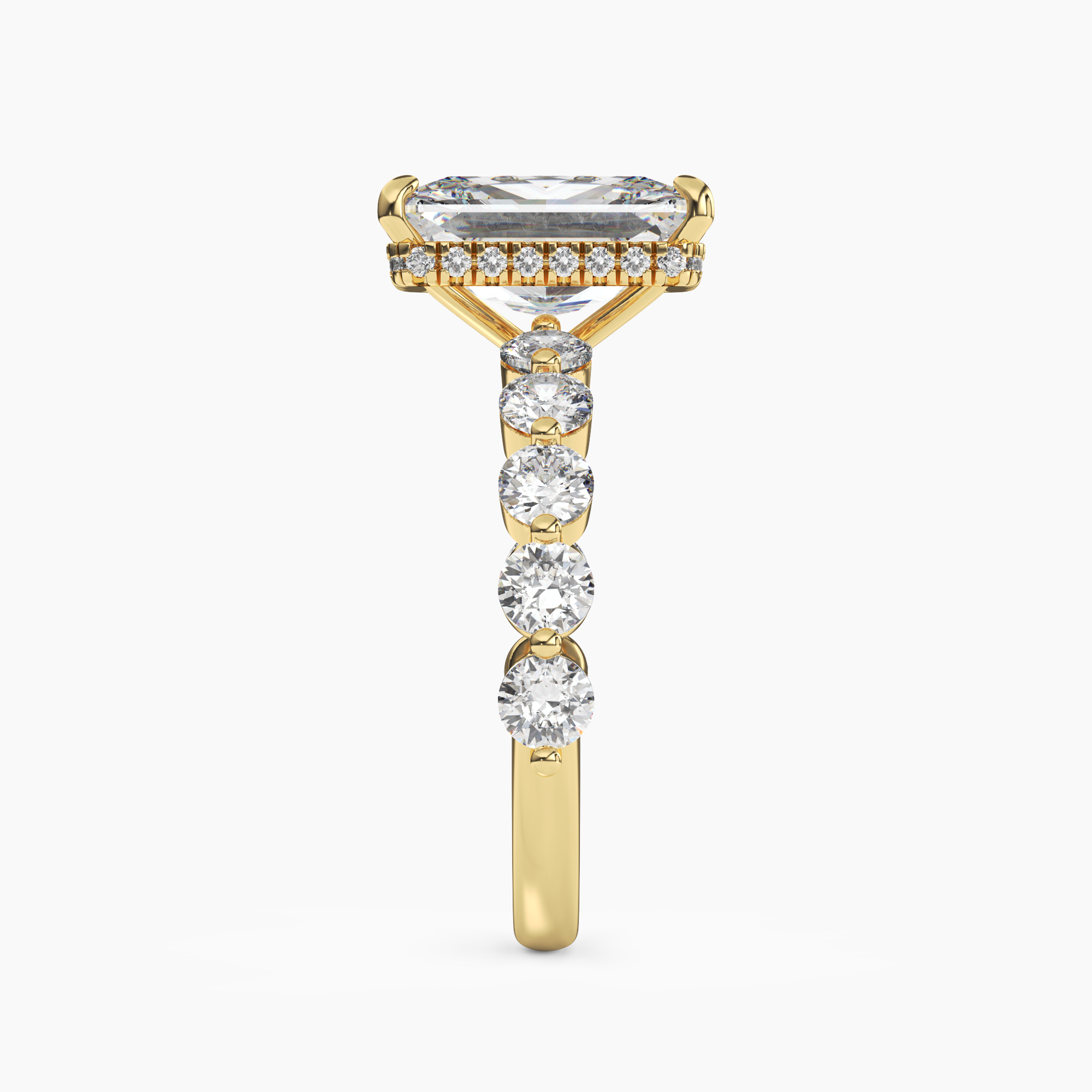 OBSER087 - Mist Radiant engagement ring setting view 6