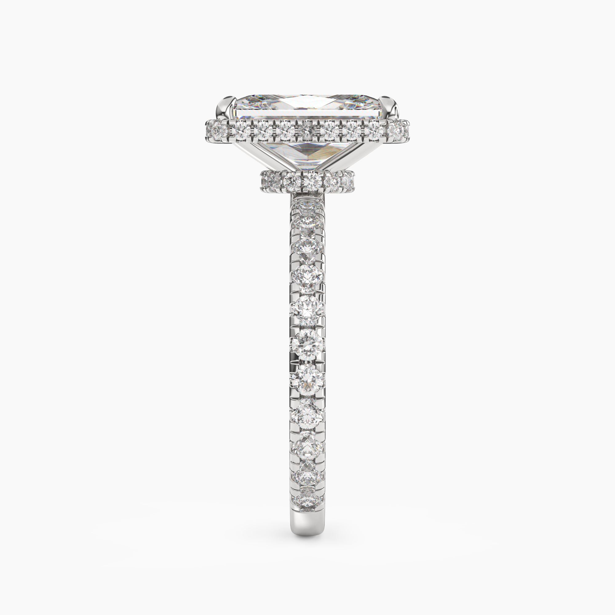 OBSER040 - Mirabel Radiant engagement ring setting view 3