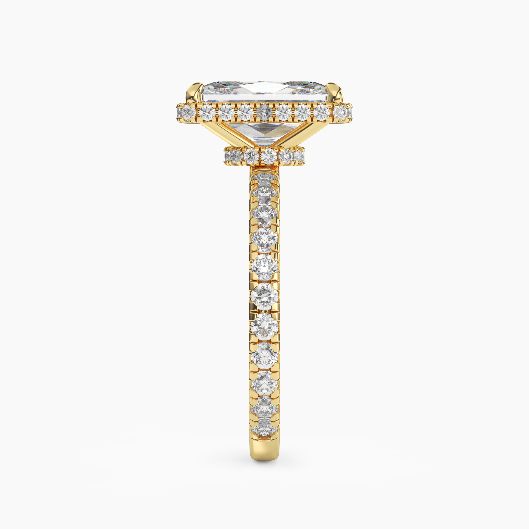 OBSER040 - Mirabel Radiant engagement ring setting view 6