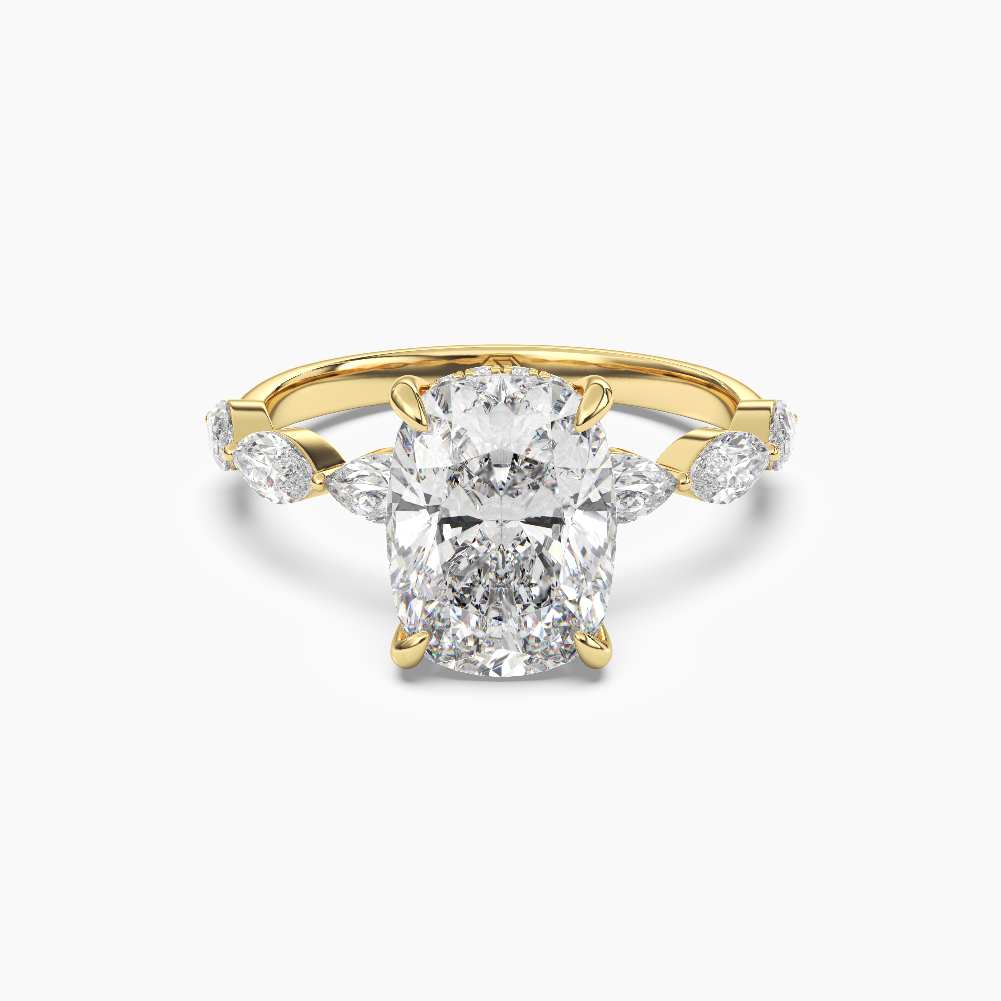 OBSER079 - Rosemist Cushion engagement ring setting view 4