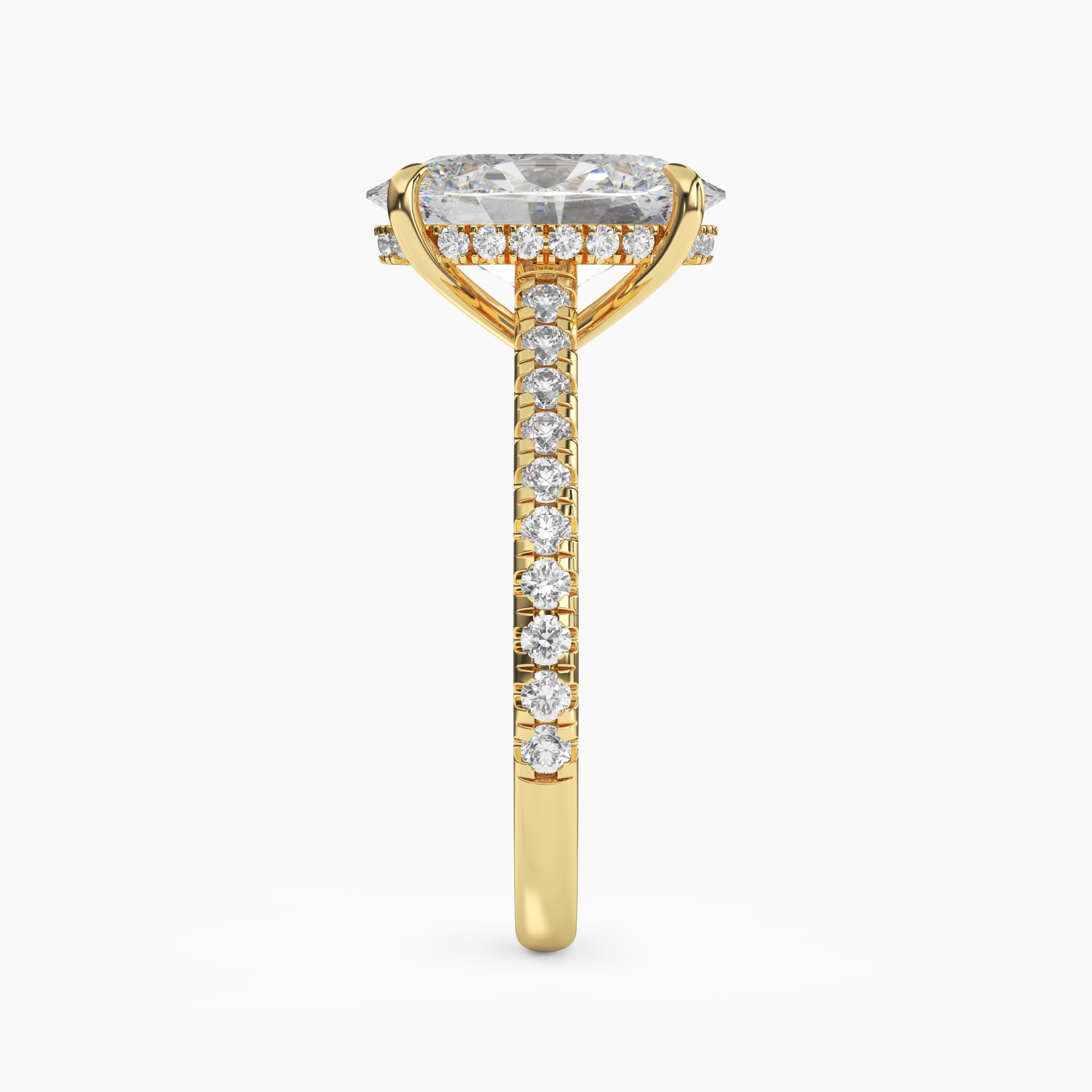 OBSER113 - Lunaris Oval engagement ring setting view 6