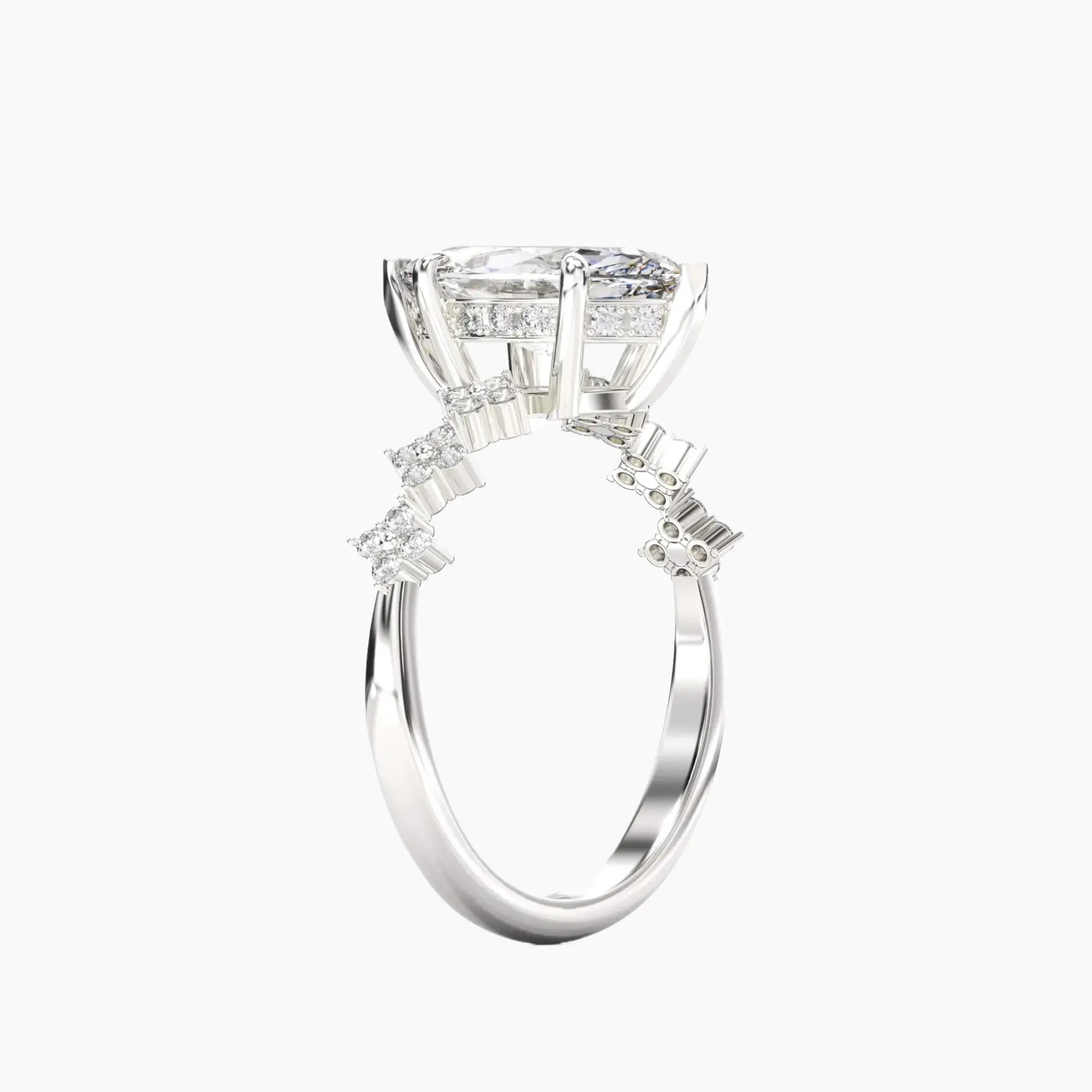 OBSER077 - Starveil Marquise engagement ring setting view 2