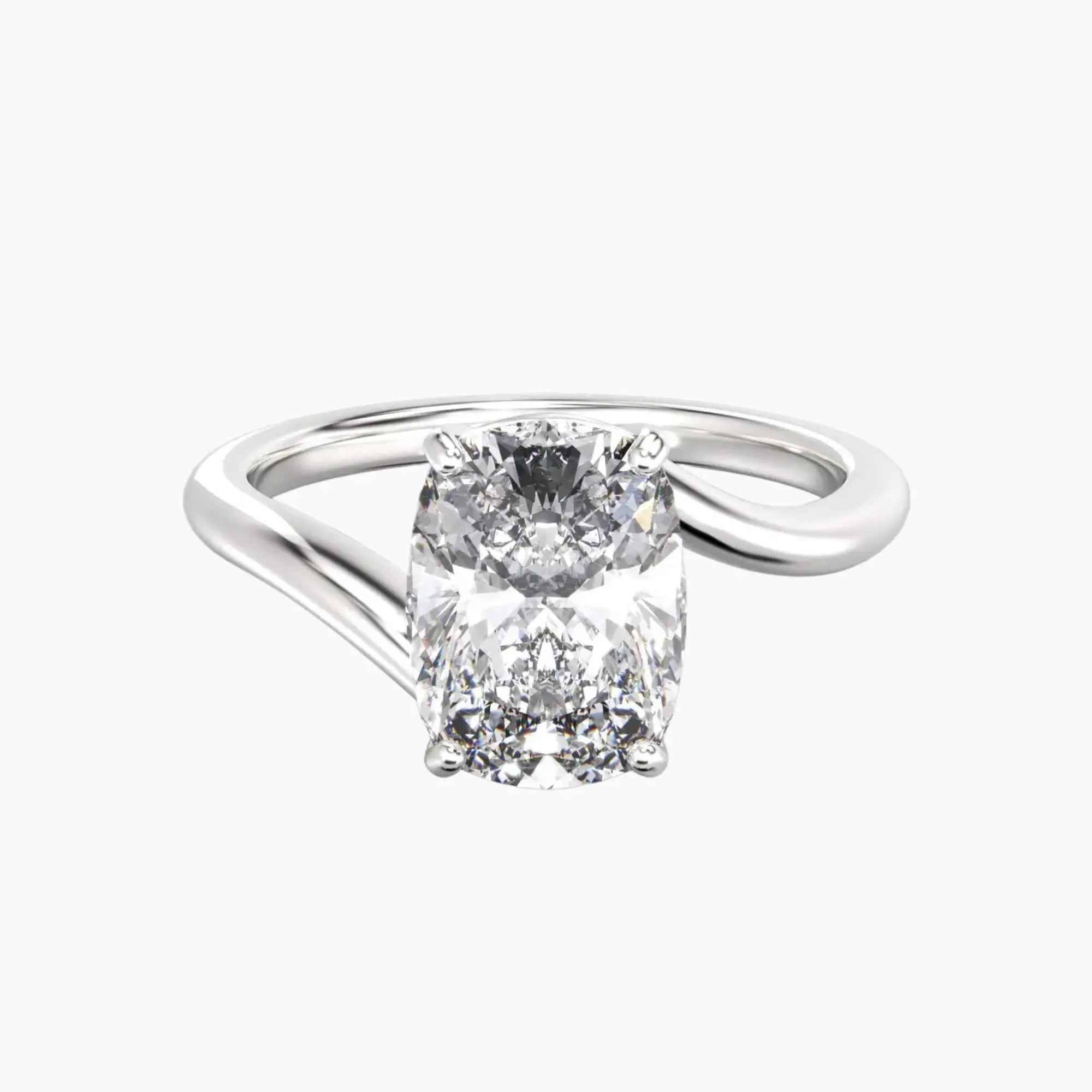 OBSER200 - Whisper Cushion engagement ring setting view 1