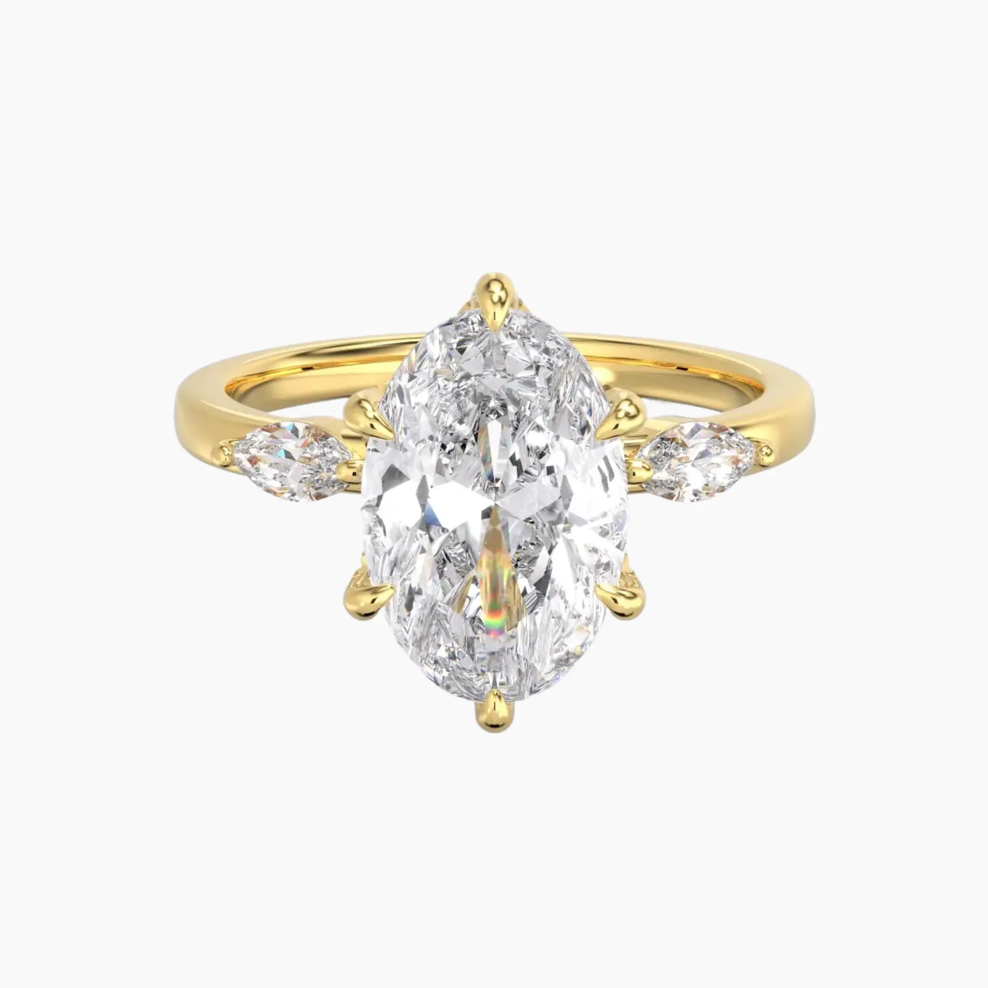 OBSER030 - Auracle Oval engagement ring setting view 4