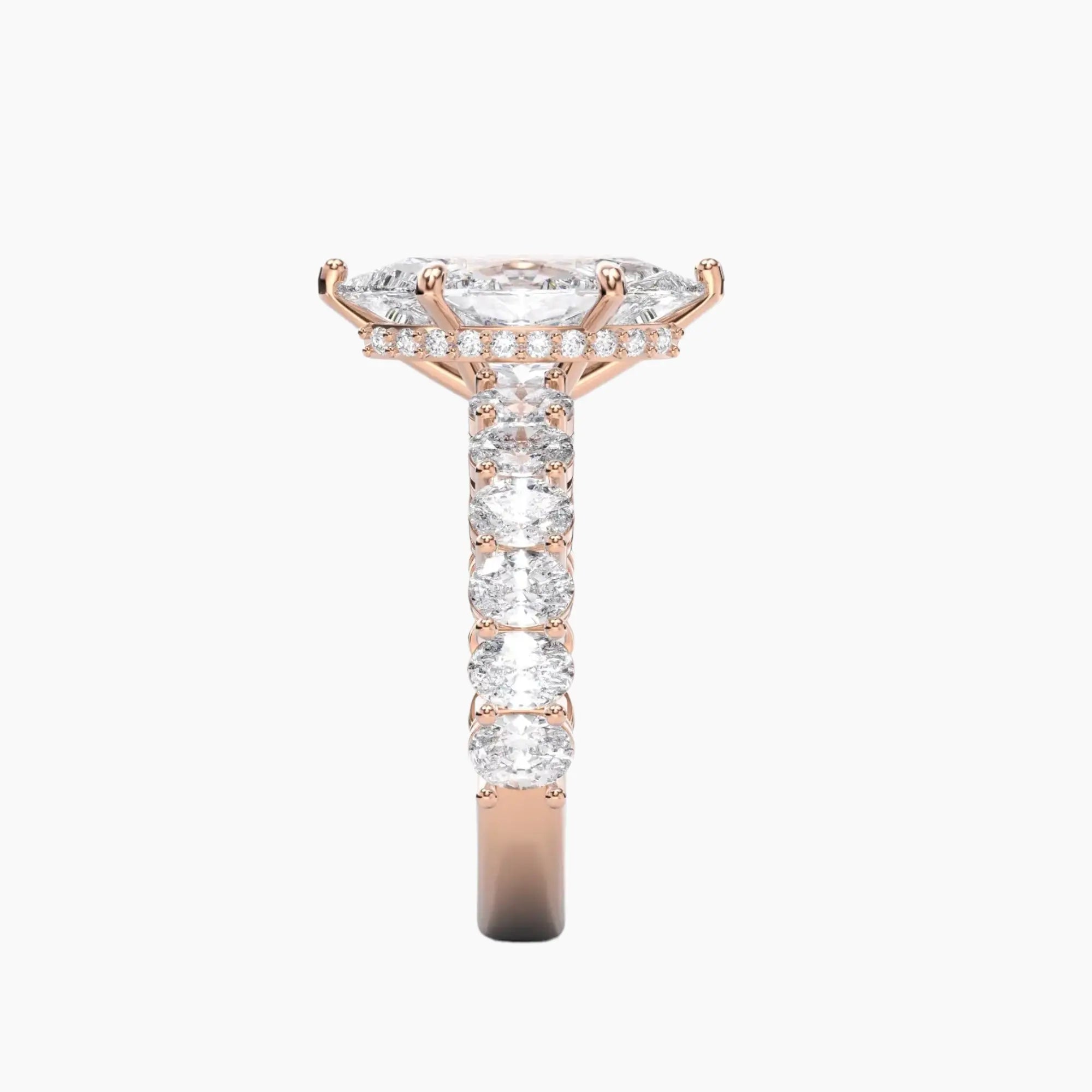 OBSER196 - Celestia Marquise engagement ring setting view 9