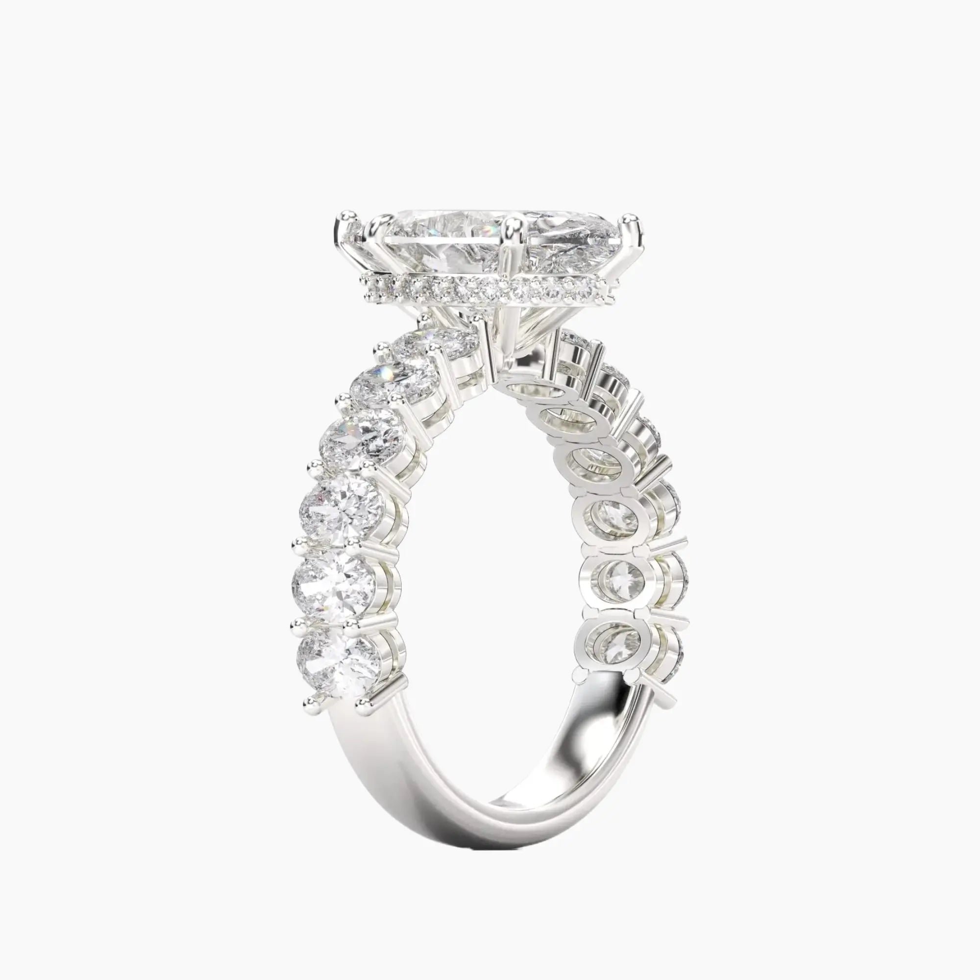 OBSER196 - Celestia Marquise engagement ring setting view 2
