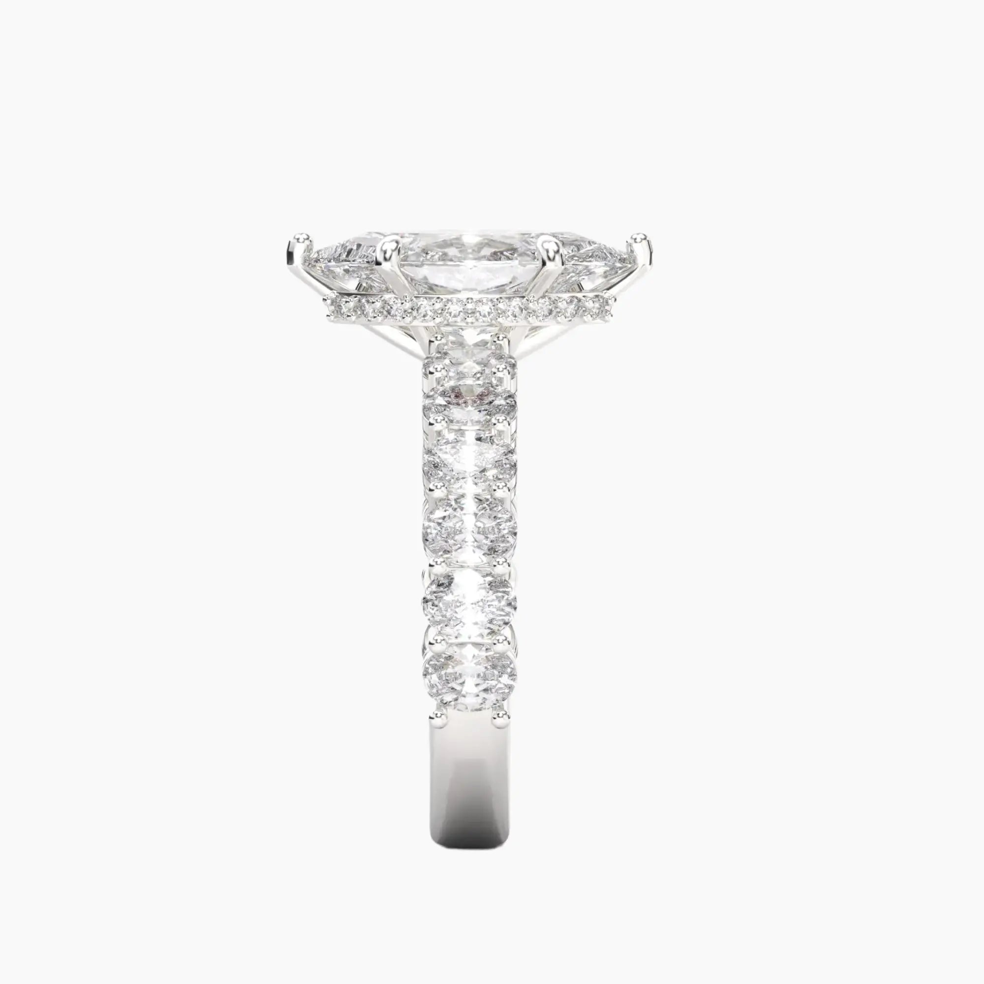 OBSER196 - Celestia Marquise engagement ring setting view 3