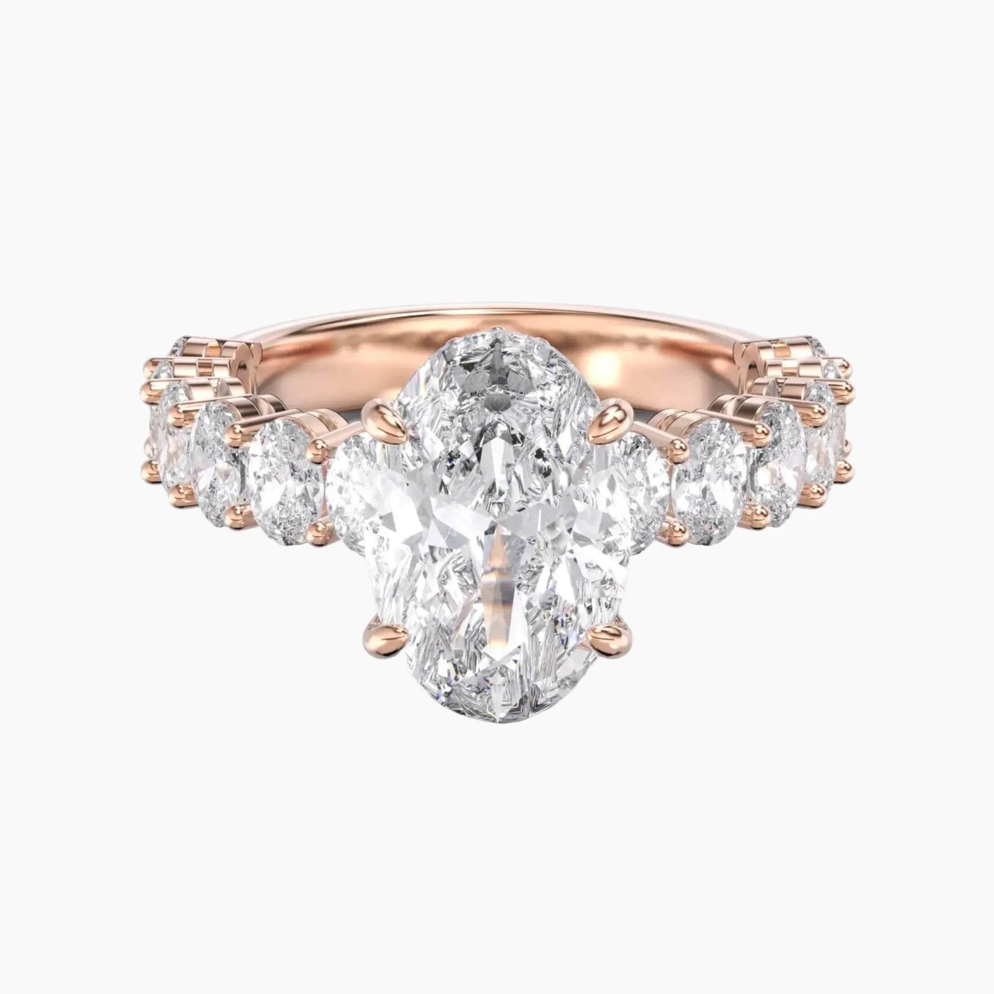 OBSER110 - Celestia Oval engagement ring setting view 7