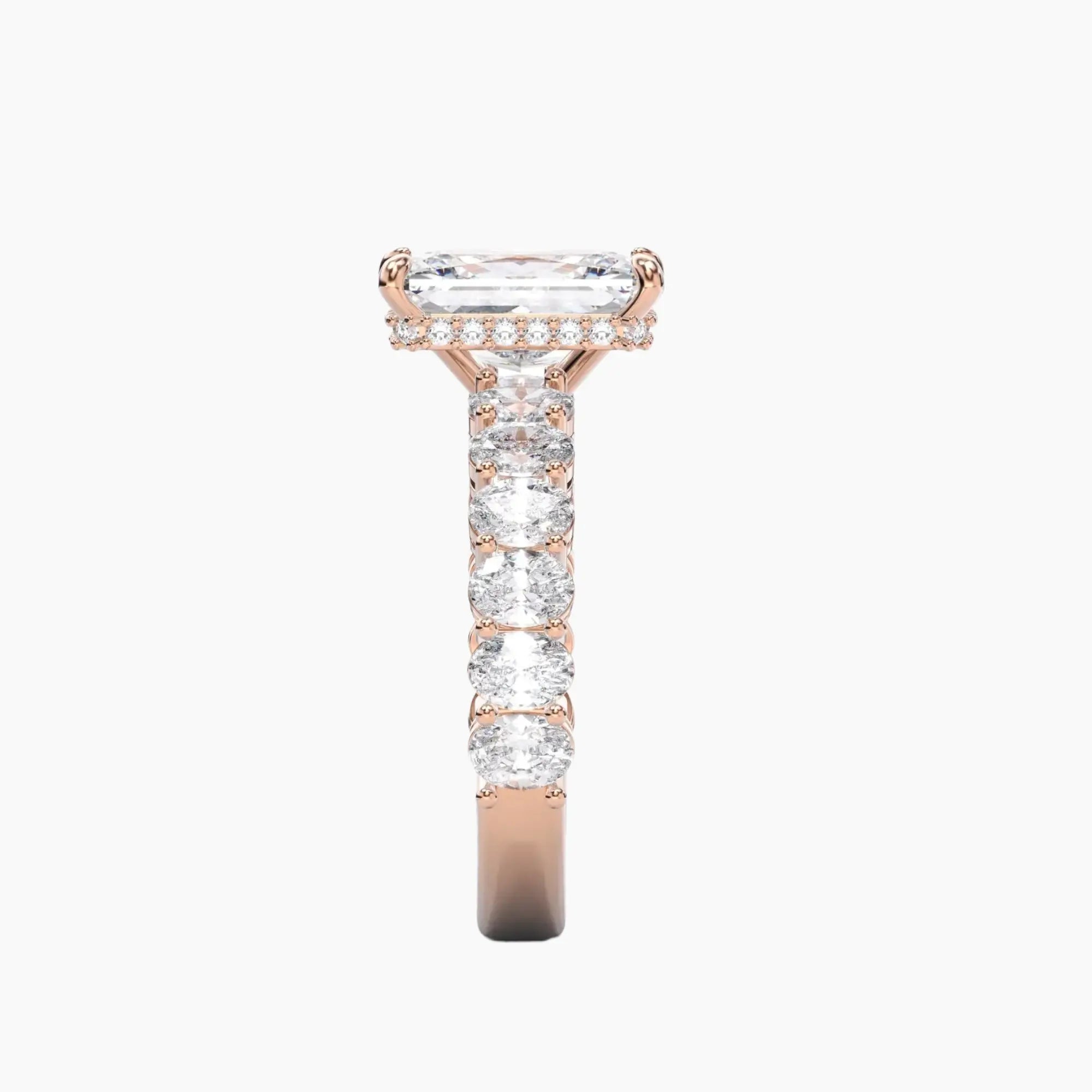 OBSER195 - Celestia Radiant engagement ring setting view 9