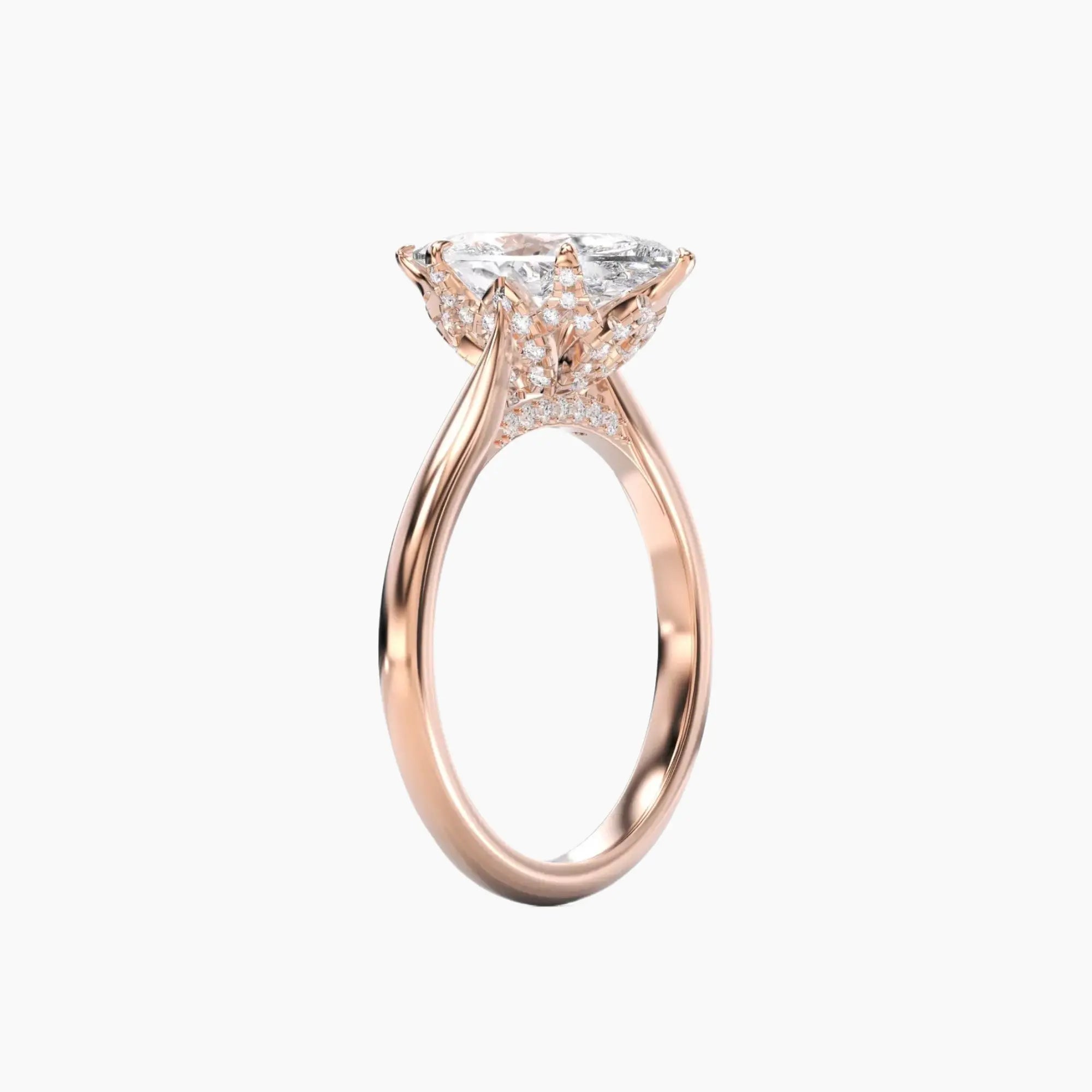 OBSER194 - Rosette Marquise engagement ring setting view 8