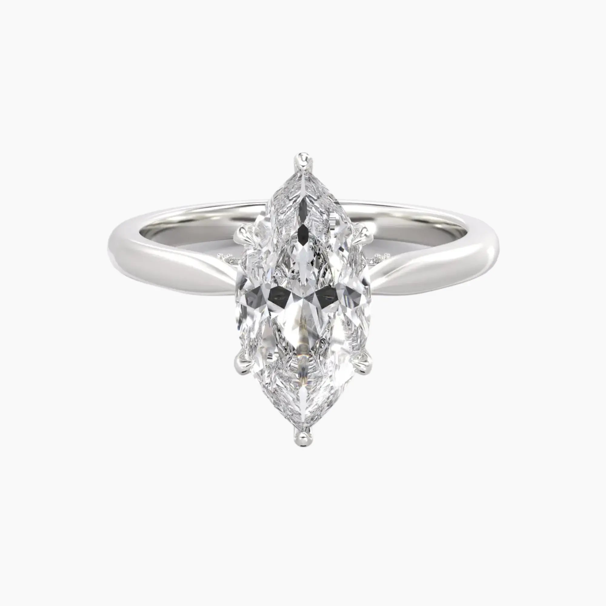 OBSER194 - Rosette Marquise engagement ring setting view 1