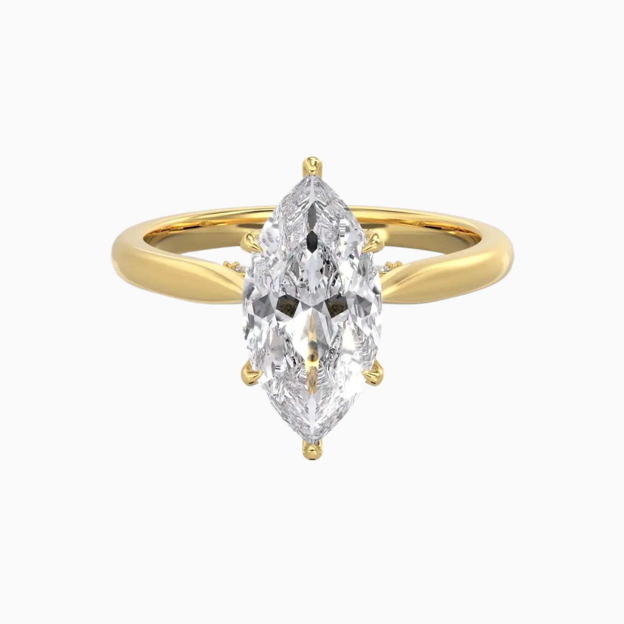 OBSER194 - Rosette Marquise engagement ring setting view 4